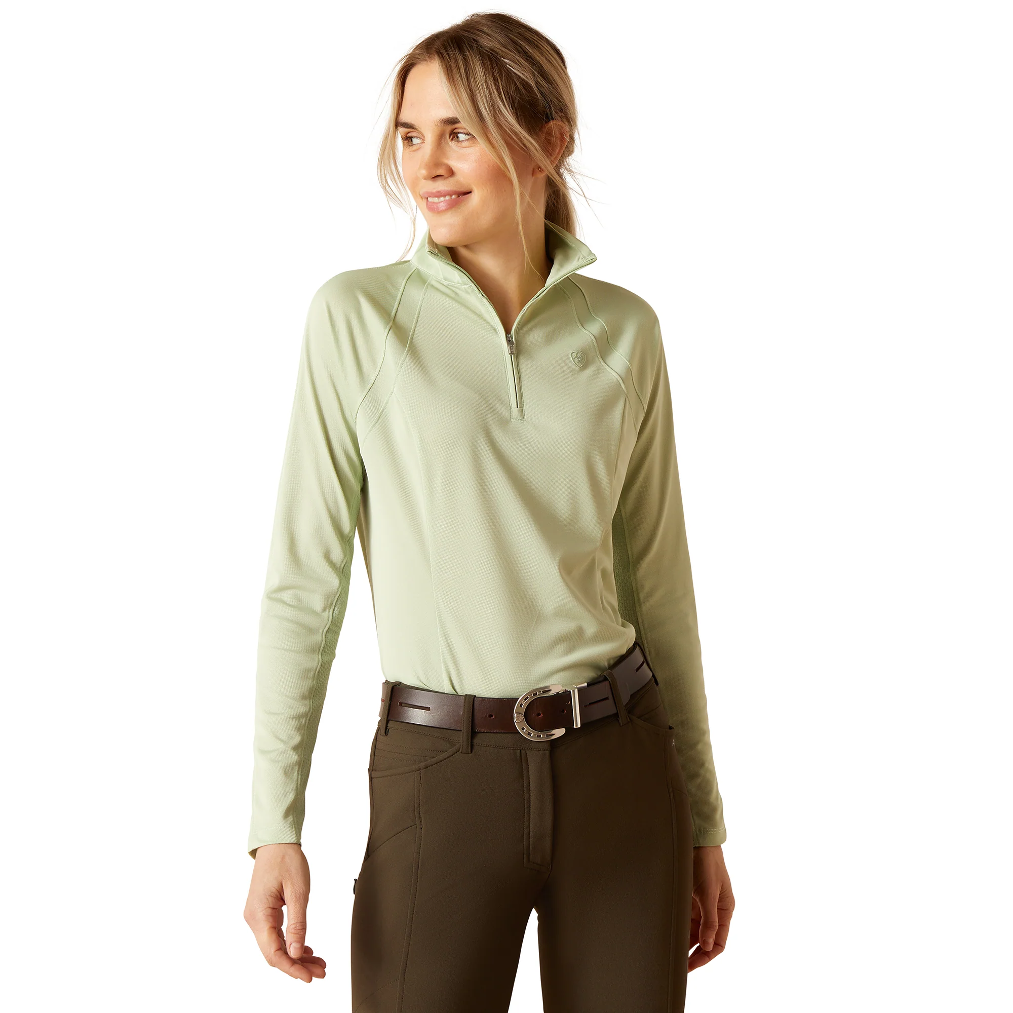 Ariat Women's Sunstopper 3.0 1/4 Zip Baselayer - Image 36