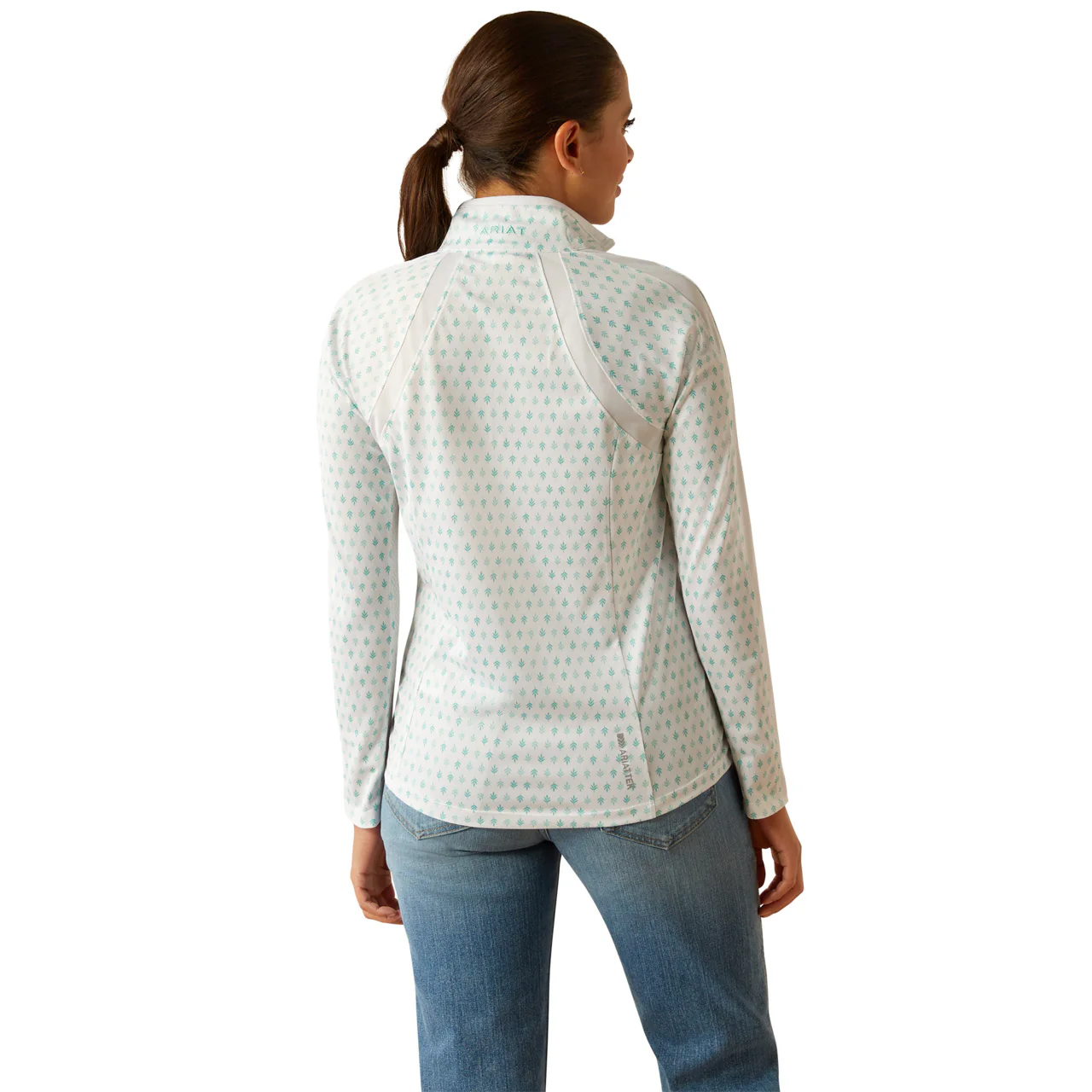 Ariat Women's Sunstopper 3.0 1/4 Zip Baselayer - Image 4