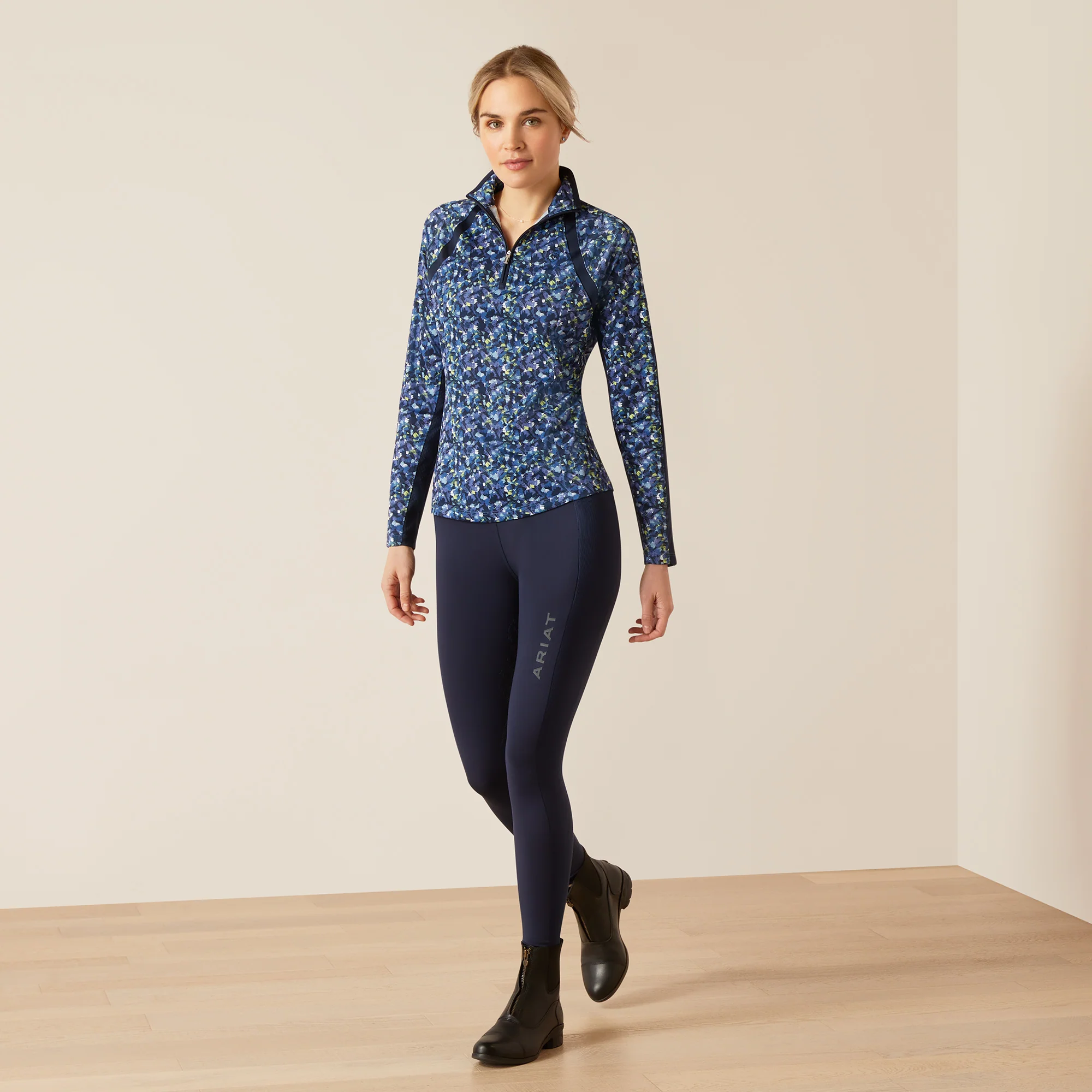 Ariat Women's Sunstopper 3.0 1/4 Zip Baselayer - Image 45