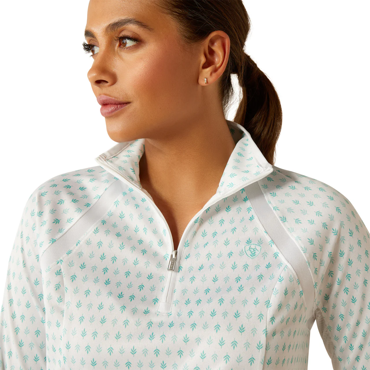 Ariat Women's Sunstopper 3.0 1/4 Zip Baselayer - Image 6