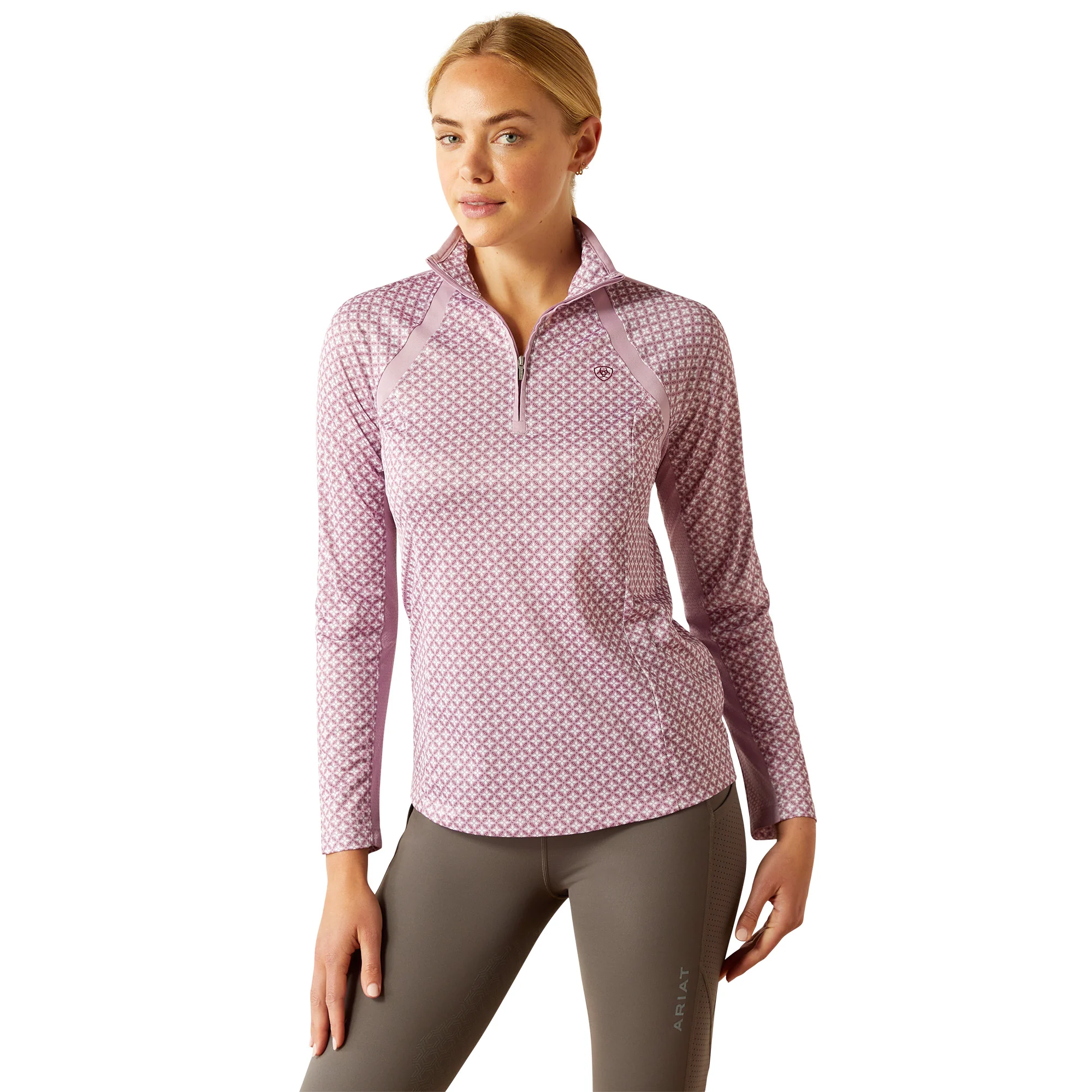 Ariat Women's Sunstopper 3.0 1/4 Zip Baselayer - Image 60