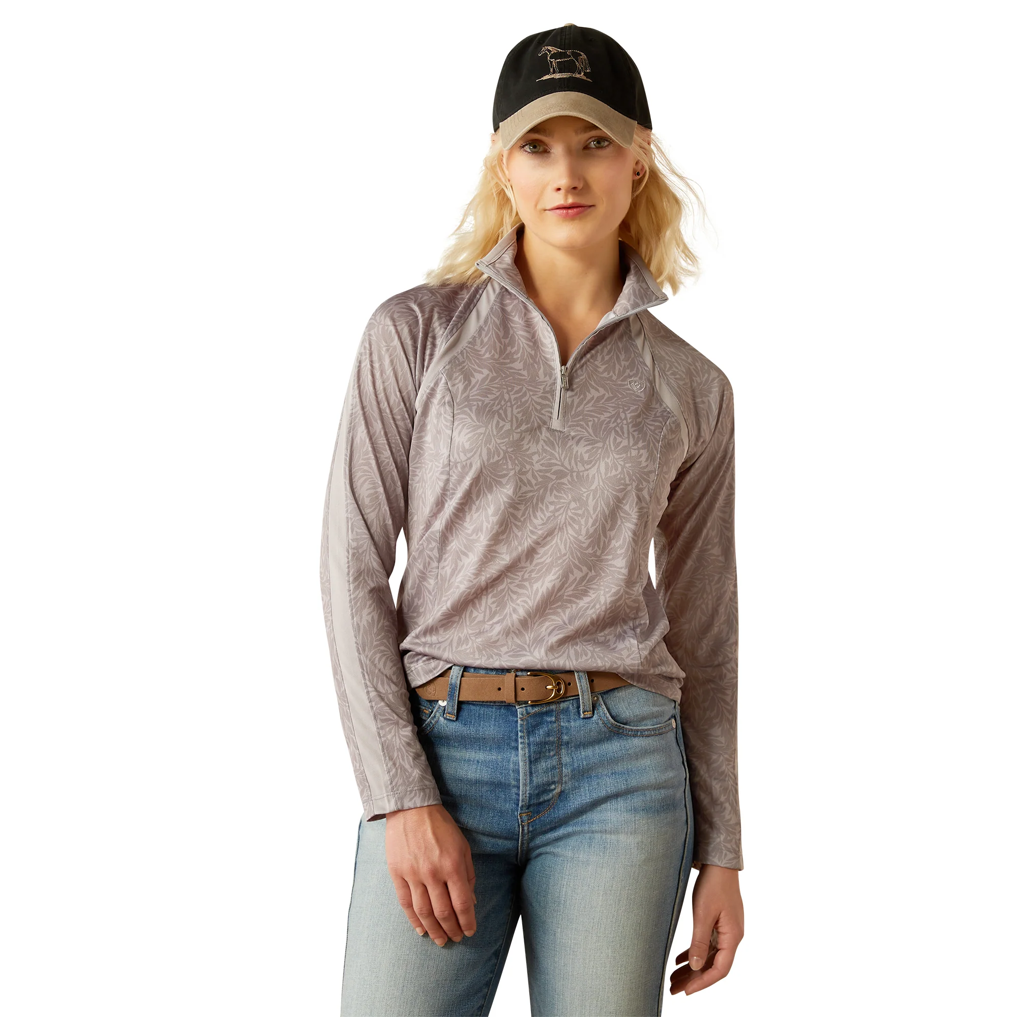 Ariat Women's Sunstopper 3.0 1/4 Zip Baselayer - Image 65