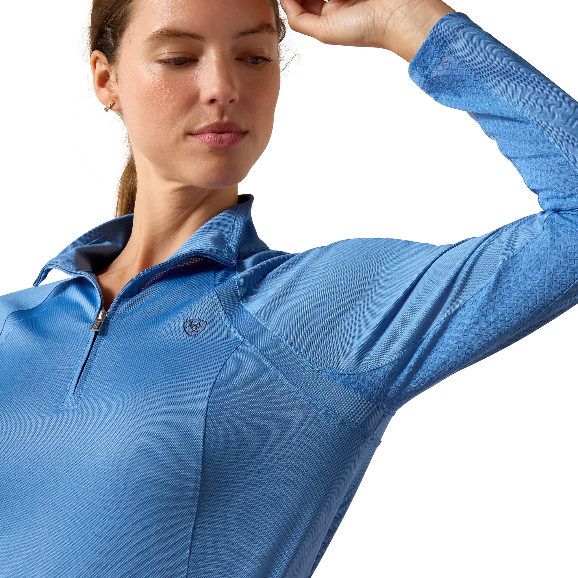 Ariat Women's Sunstopper 3.0 1/4 Zip Baselayer - Image 79