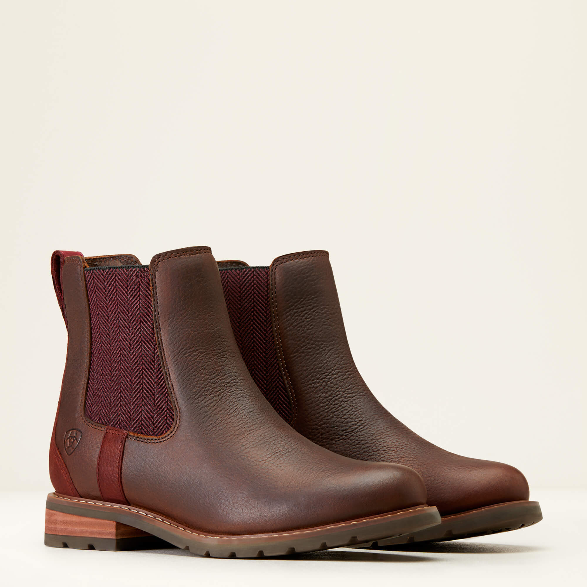 Ariat Women's Wexford Waterproof Chelsea Boot - Dark Brown - Image 7