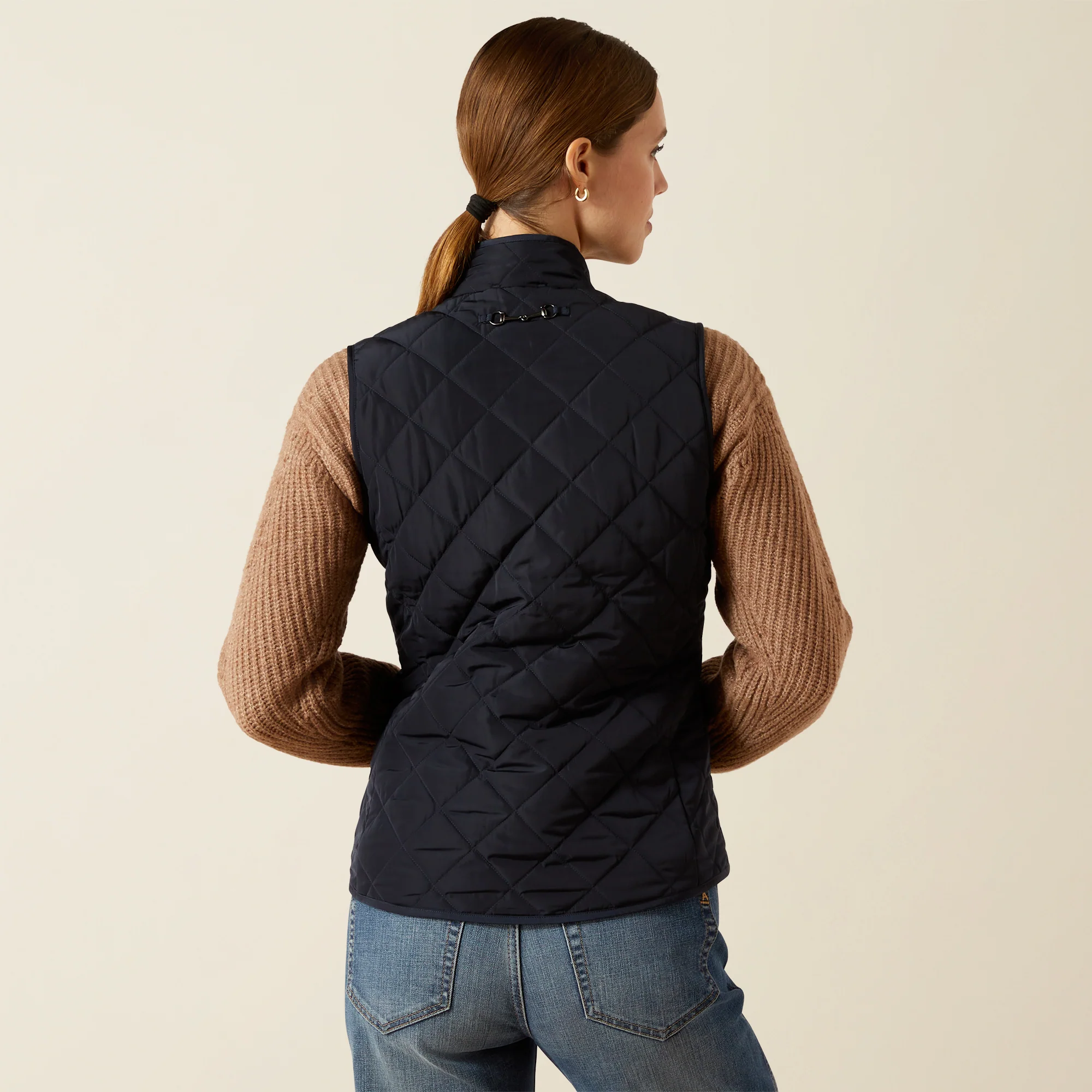 Ariat Women's Woodside Vest - Navy/Navy Floral Print - Image 2