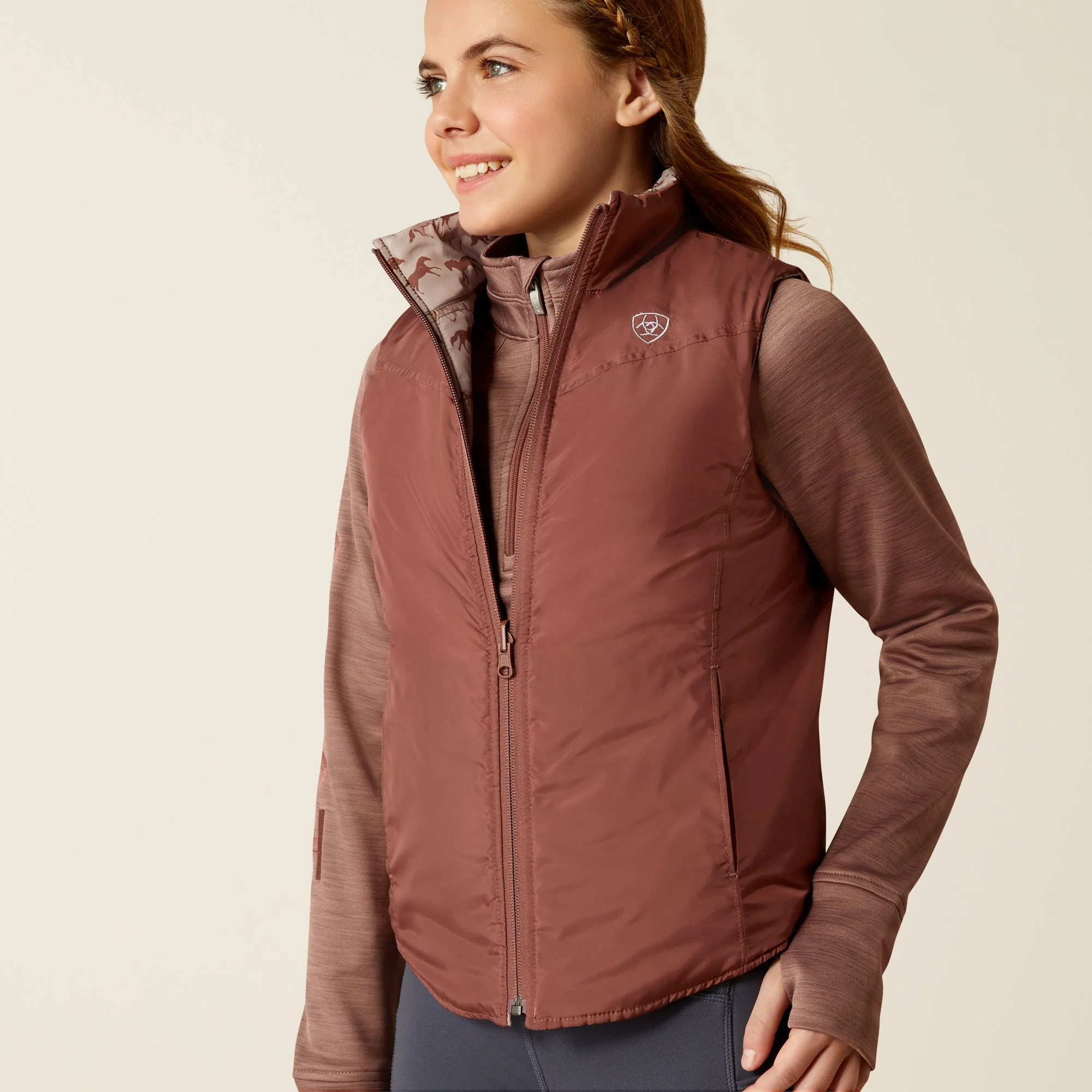 Ariat Youth Bella Insulated Reversible Vest - Image 5