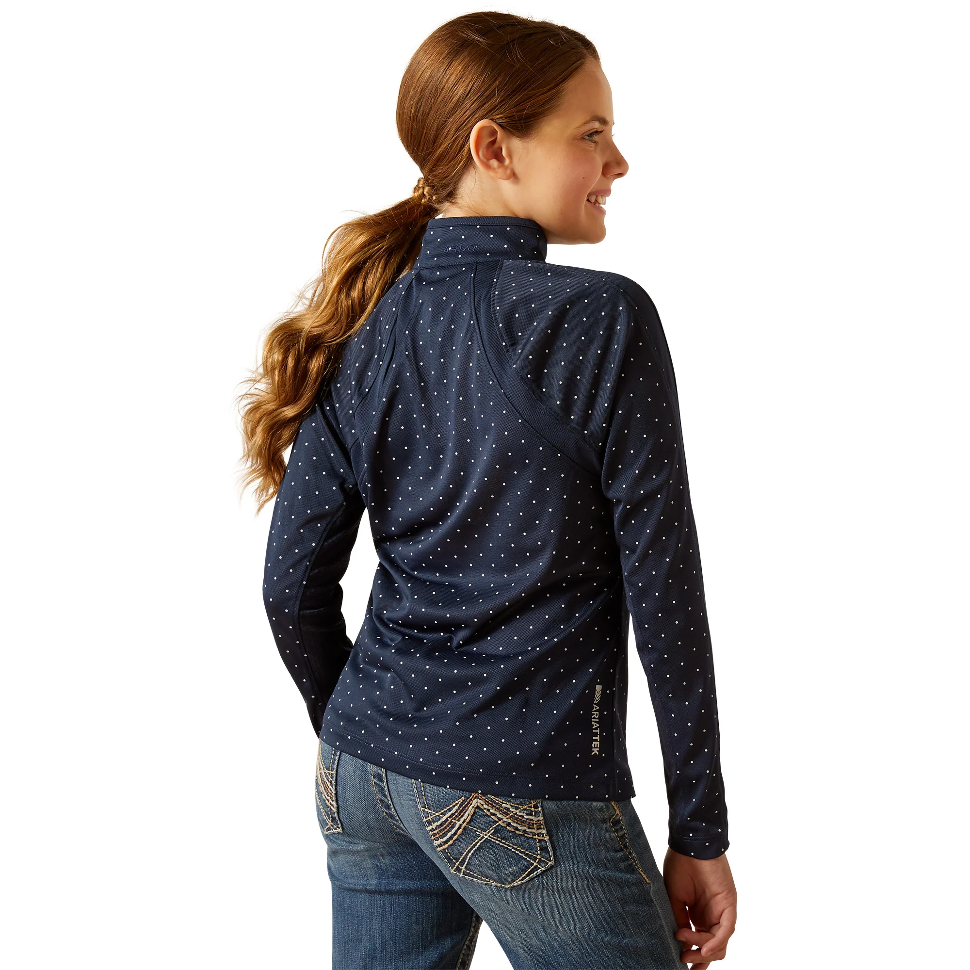 Ariat Youth Sunstopper 3.0 1/4 Zip Baselayer - Image 12