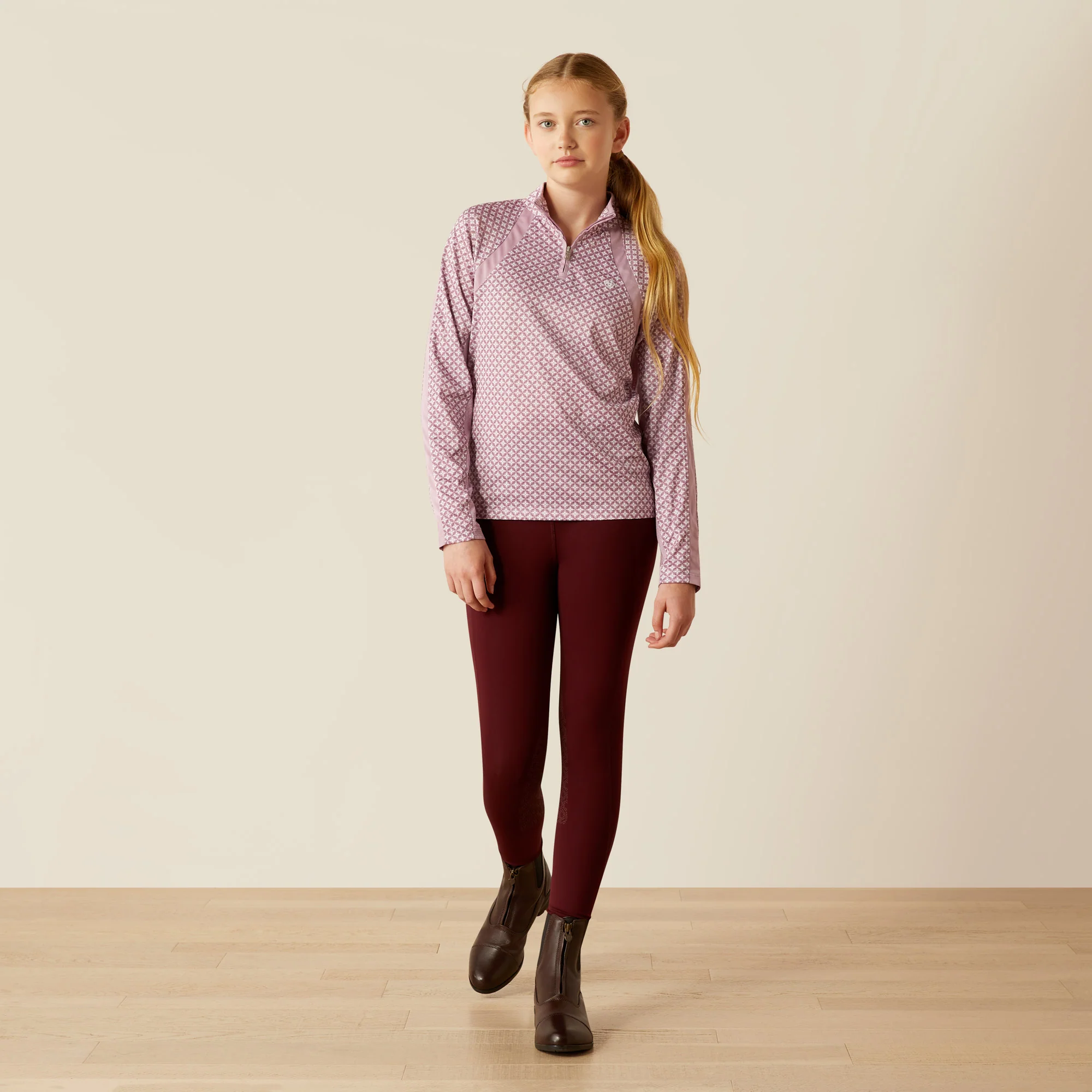 Ariat Youth Sunstopper 3.0 1/4 Zip Baselayer - Image 22