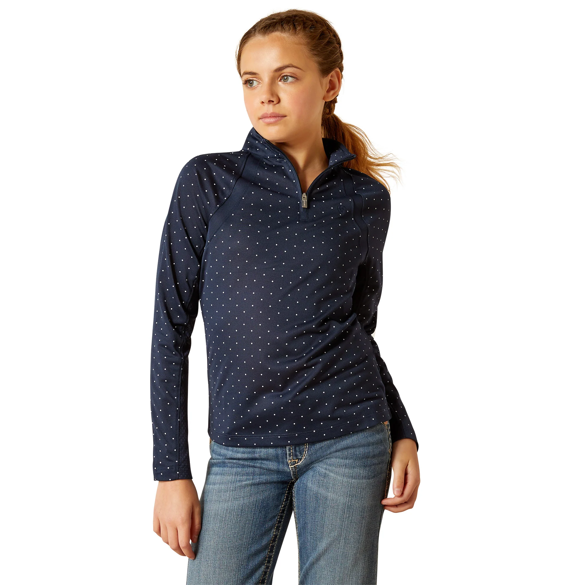 Ariat Youth Sunstopper 3.0 1/4 Zip Baselayer - Image 6