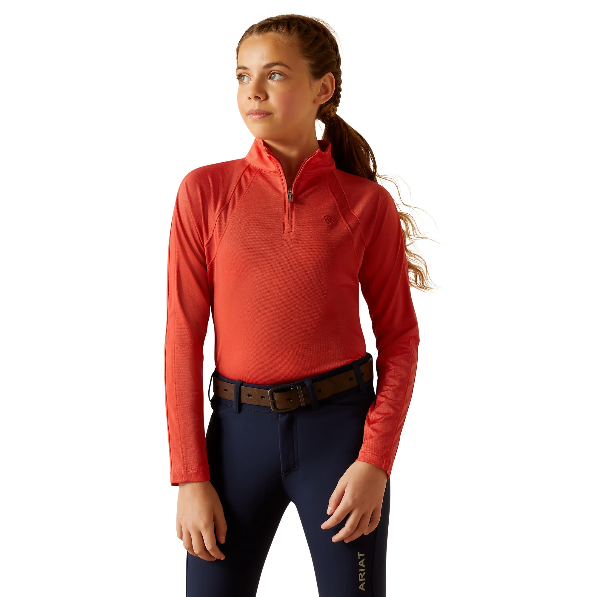 Ariat Youth Sunstopper 3.0 1/4 Zip Baselayer - Image 7