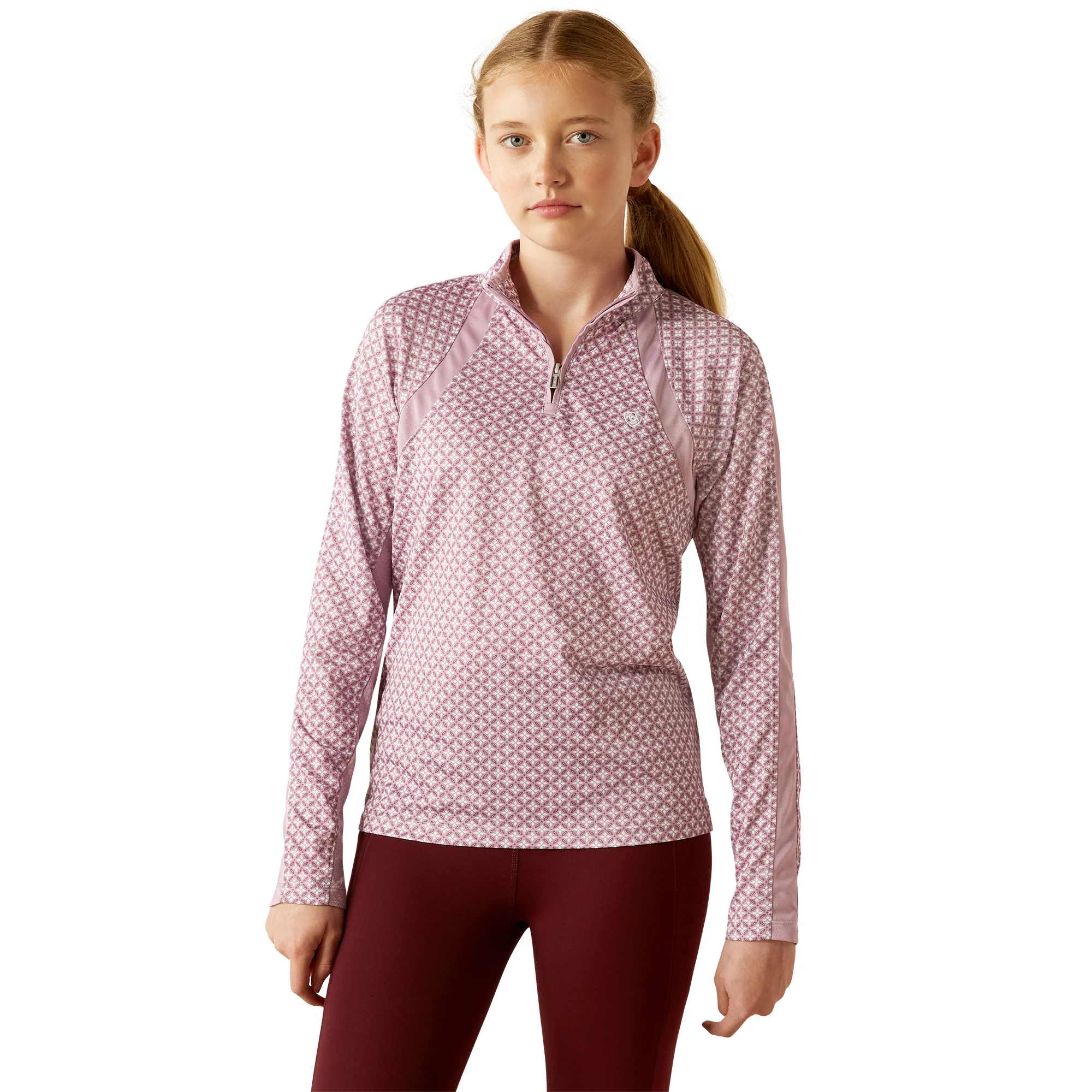 Ariat Youth Sunstopper 3.0 1/4 Zip Baselayer - Image 9
