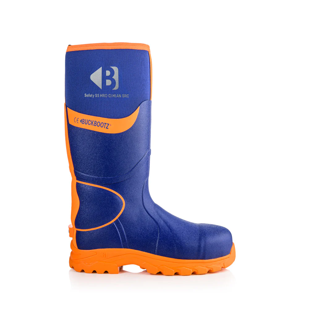 Buckbootz BBZ8000 High Visibility Neoprene/Rubber Safety Wellington Boot - Image 13