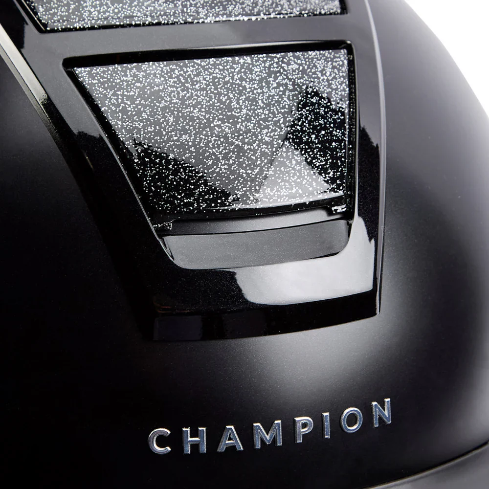 Champion Insight Glitter Round Wide Peak Riding Hat - Image 10
