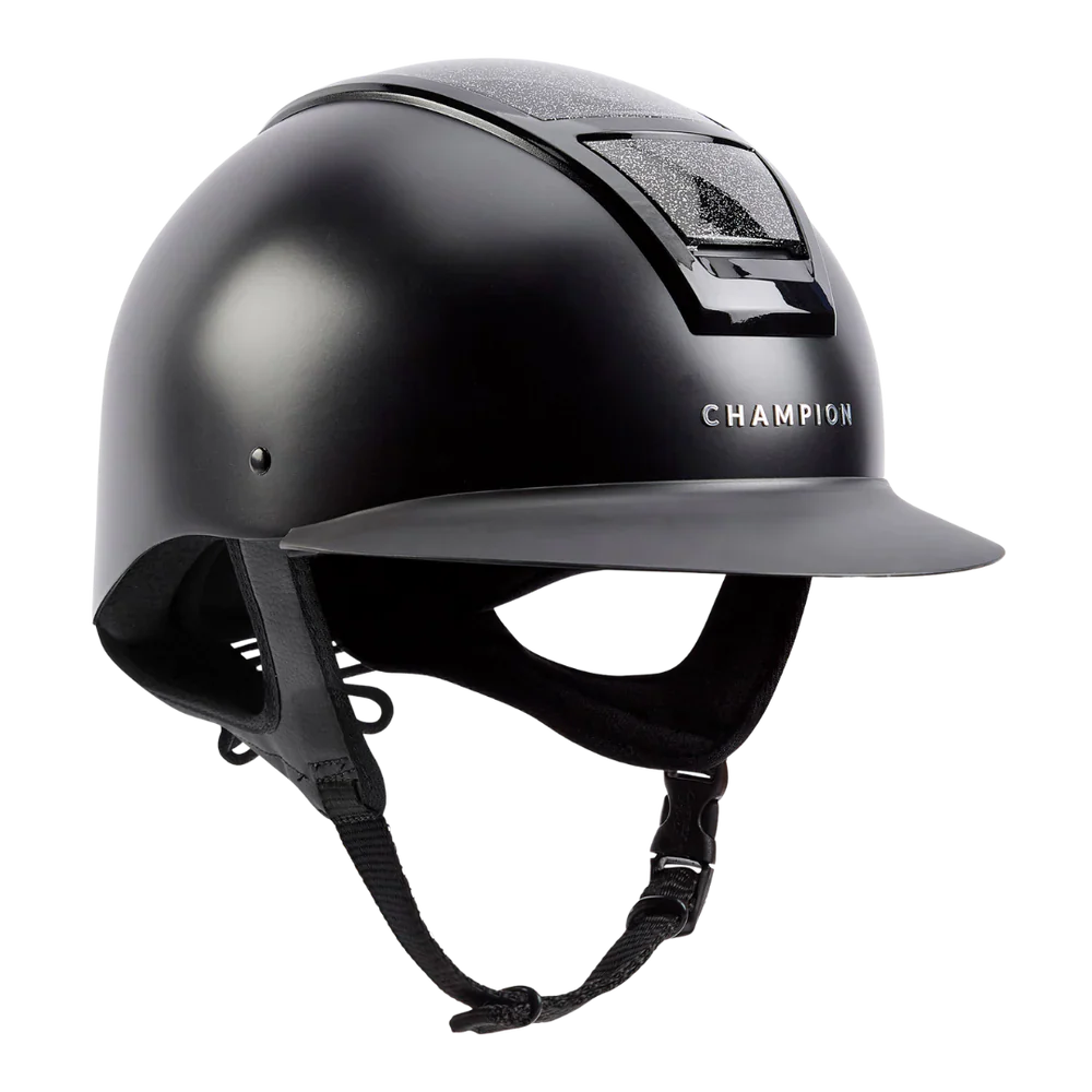 Champion Insight Glitter Round Wide Peak Riding Hat - Image 2