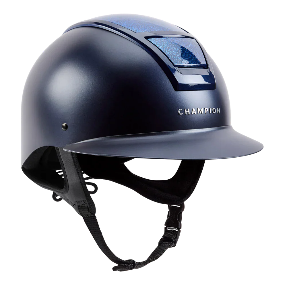 Champion Insight Glitter Round Wide Peak Riding Hat - Image 4