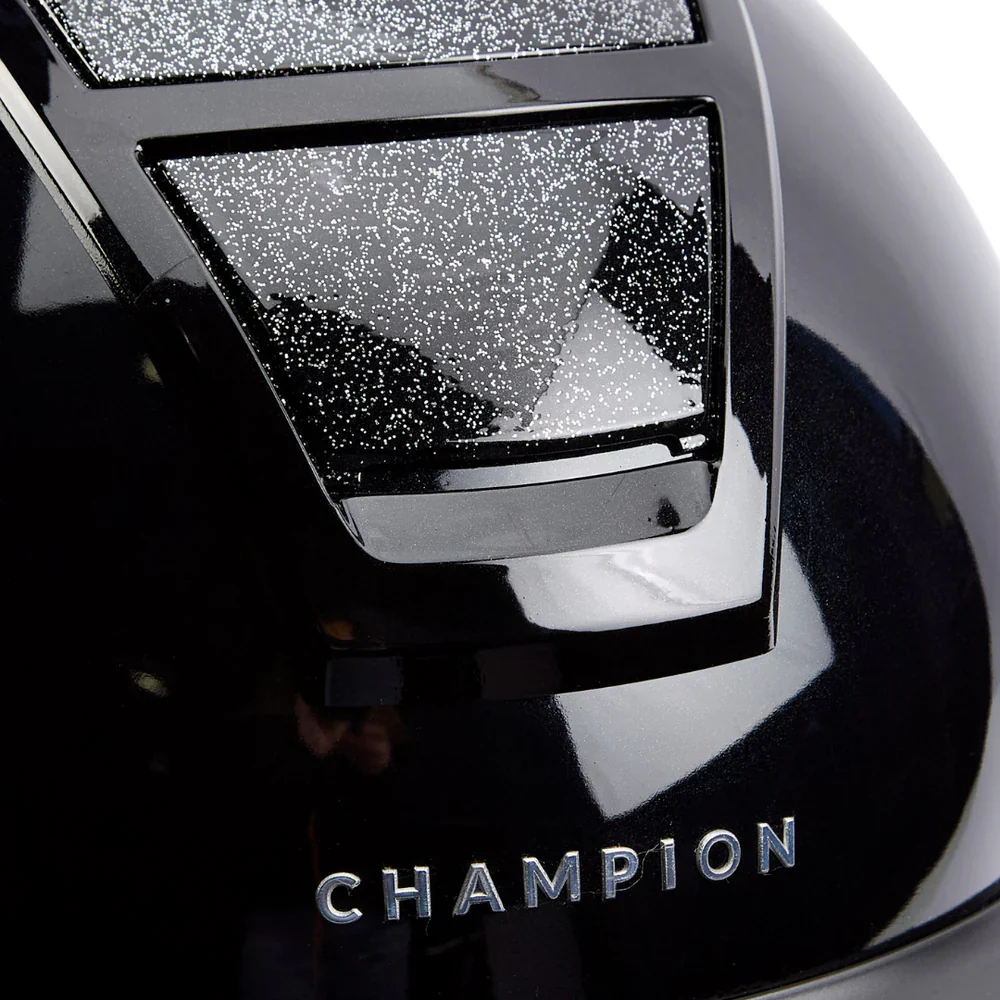 Champion Insight Glitter Round Wide Peak Riding Hat - Image 7