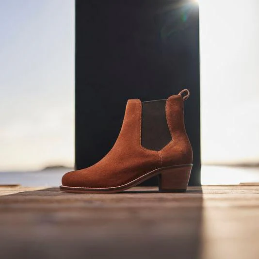 Chatham Ladies Barbury Mid Heel Chalsea Boots - Image 8