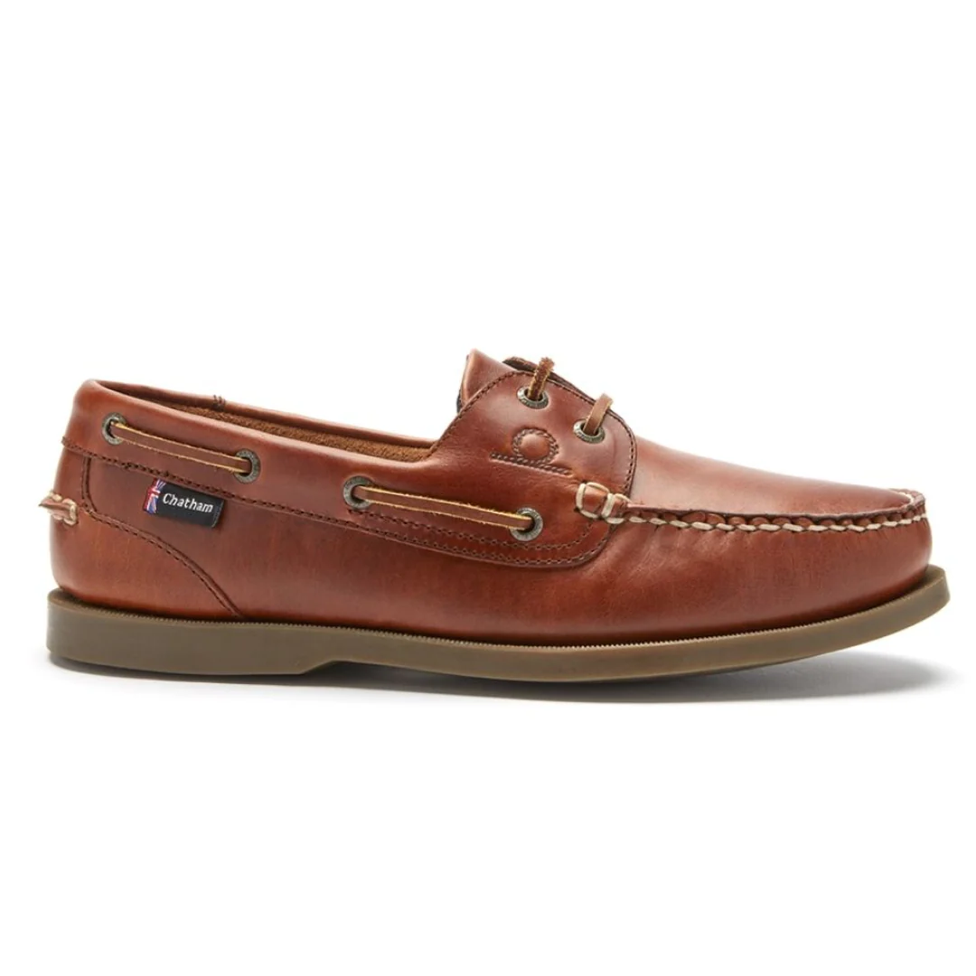 Chatham Mens Deck II G2 Premium Leather Boat Shoes - Image 2