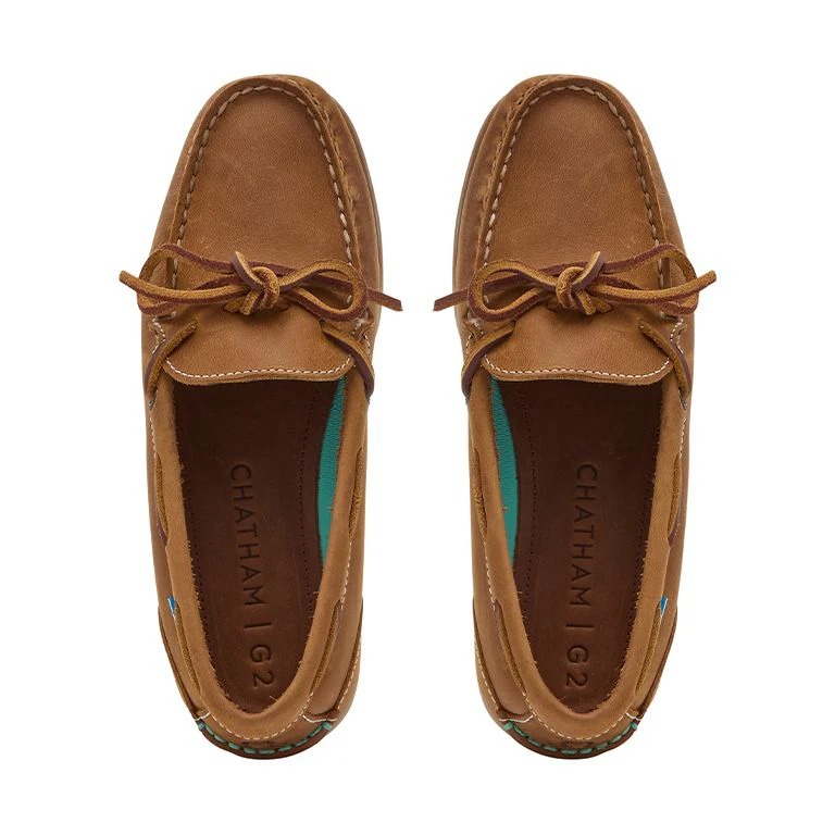 Chatham Ladies Olivia G2 Premium Nubuck Slip On Deck Shoes - Image 3