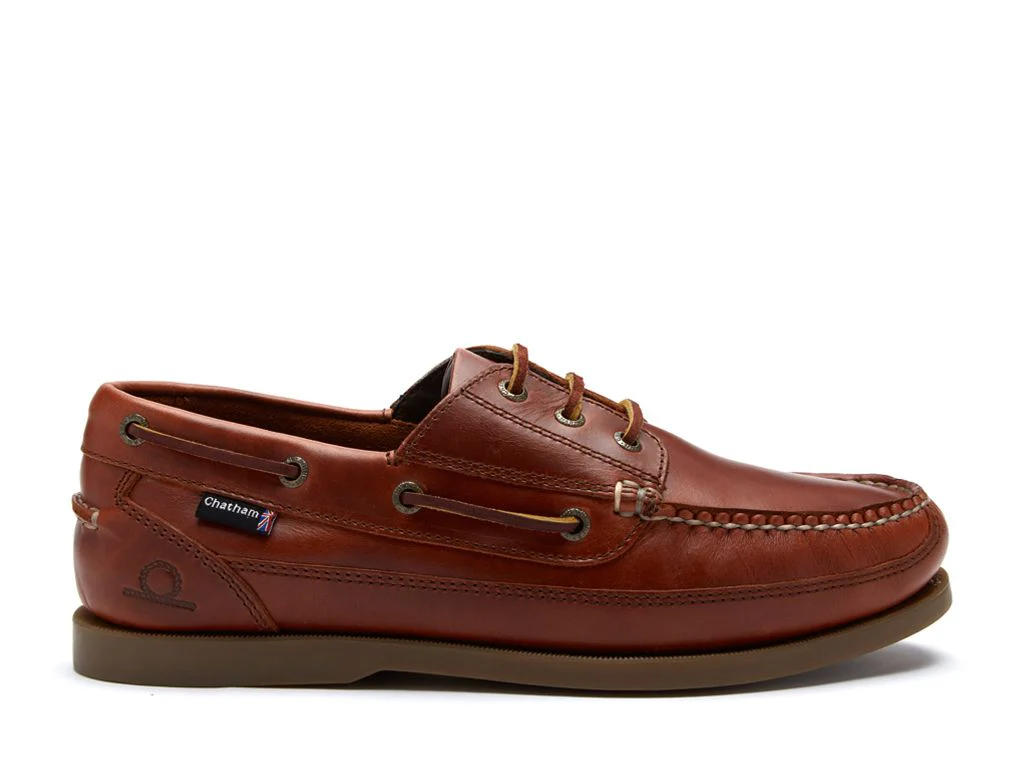Chatham Rockwell II G2 Leather Wide Fit Boat Shoes