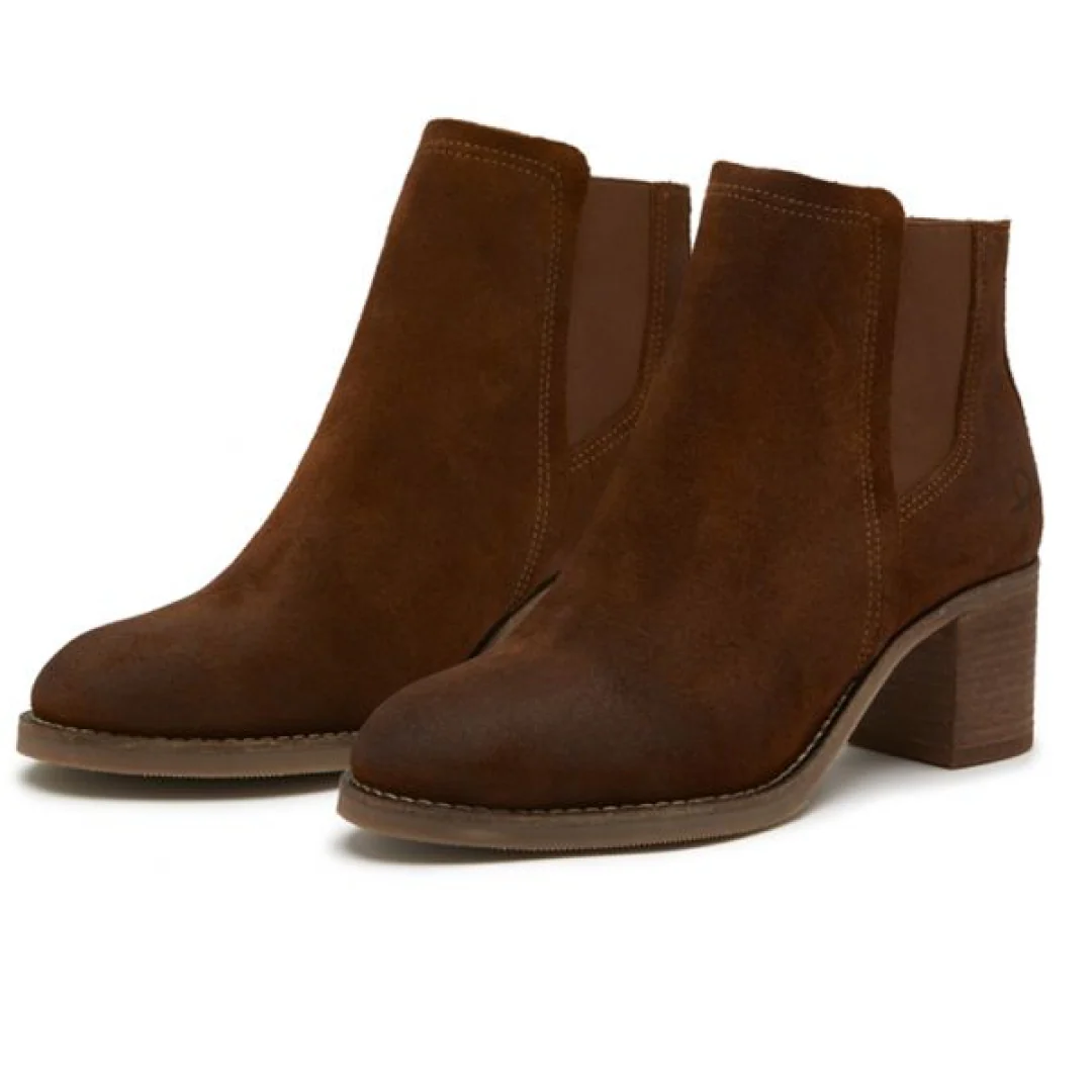 Chatham Ladies Savannah Suede Heeled Chelsea Boots - Image 6