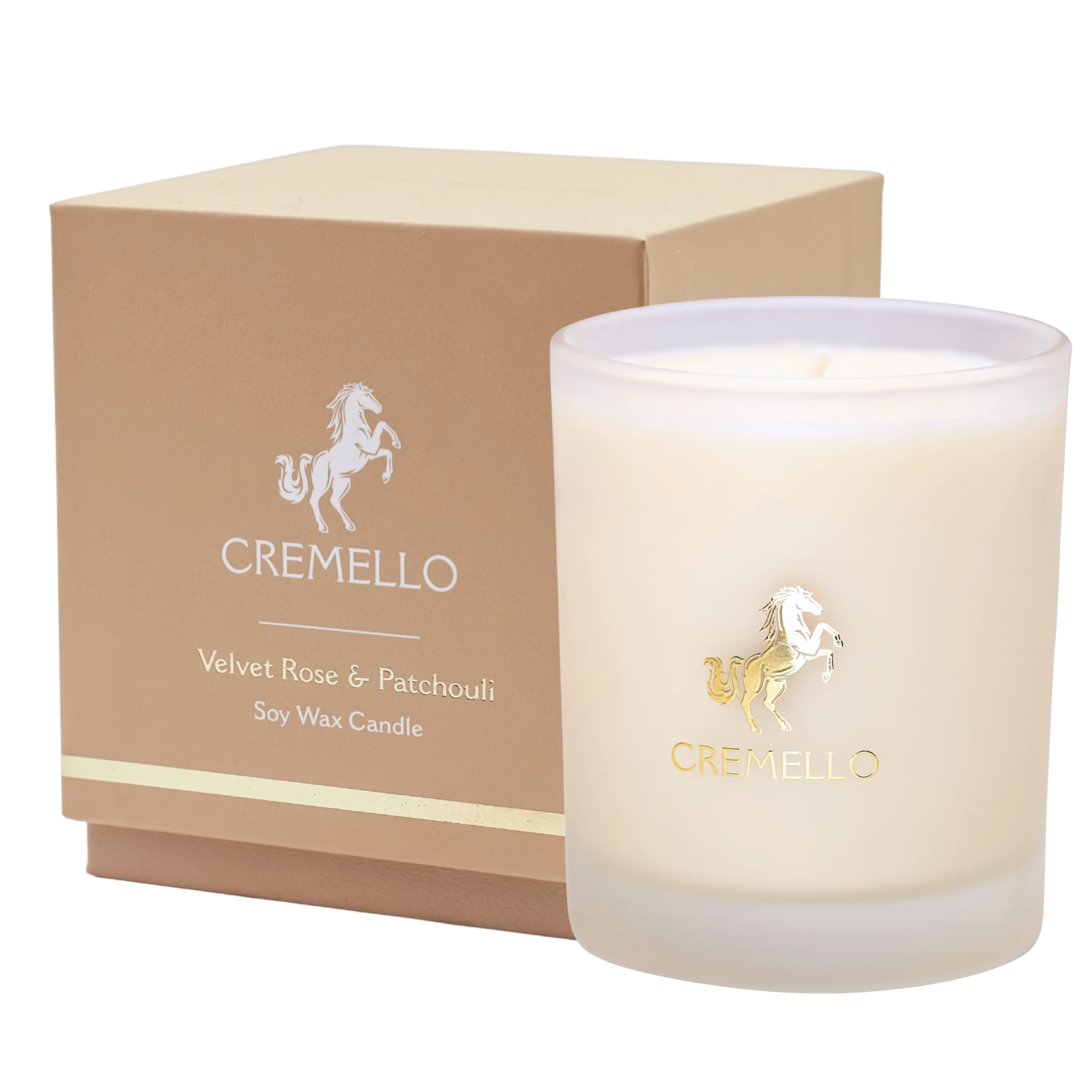Cremello Velvet Rose & Patchouli Wax Candle