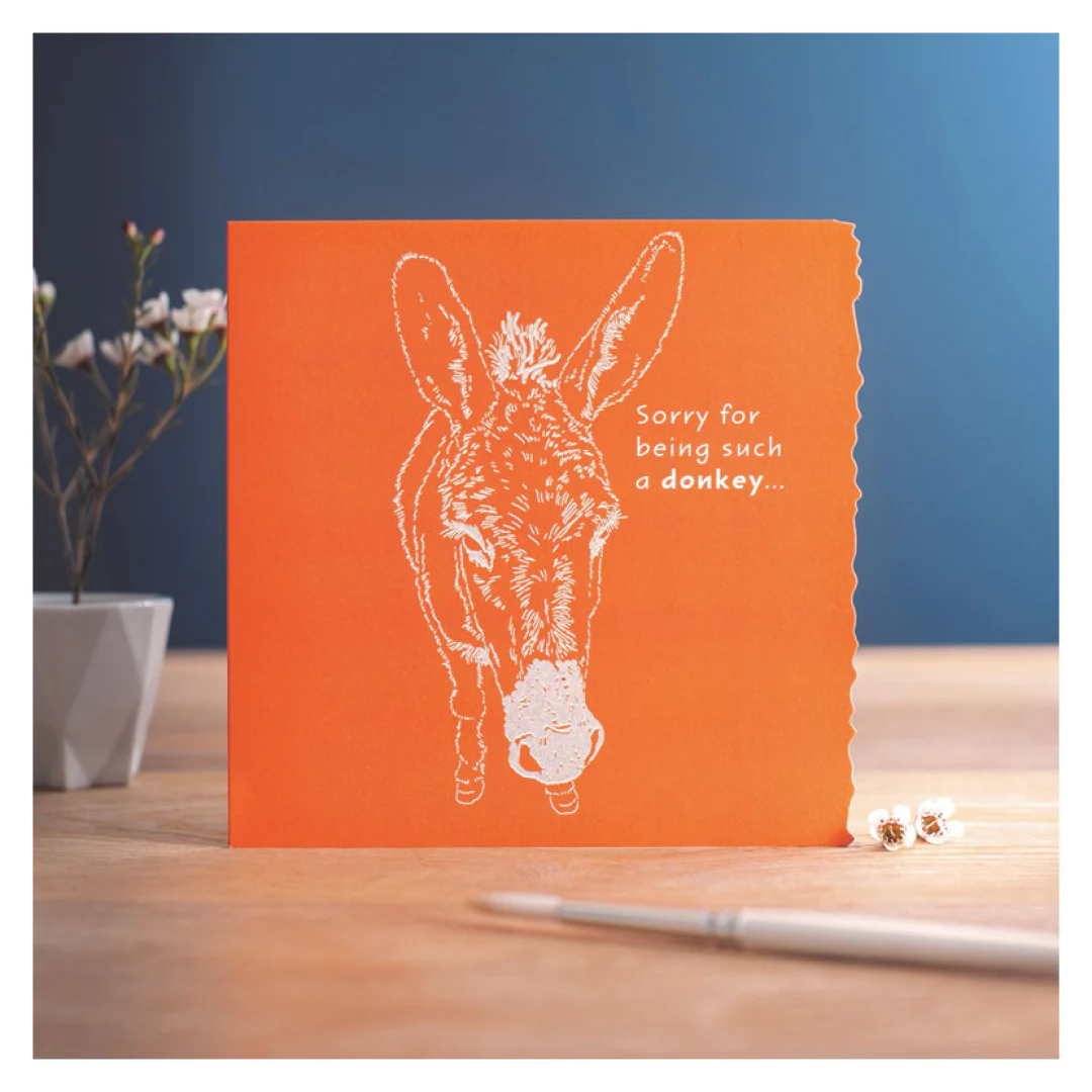 Deckled Edge Colour Block Pony Card - Image 2