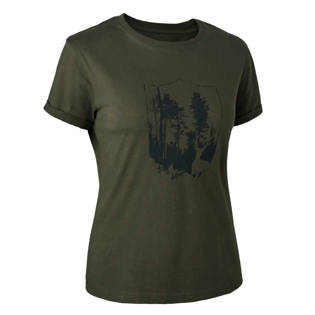 Deerhunter Shield Print Ladies T-Shirt