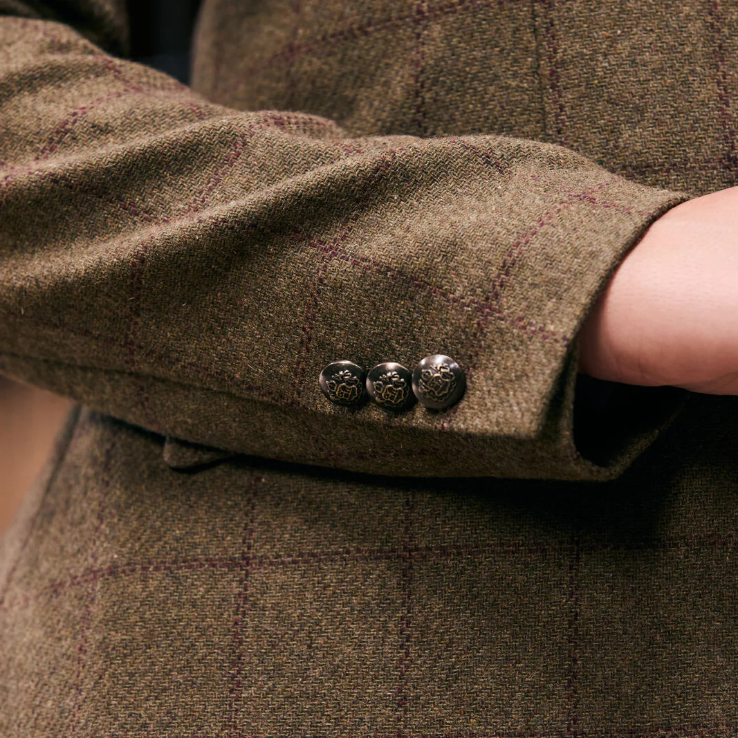 Dublin Albany Tweed Suede Collar Tailored Jacket - Image 2