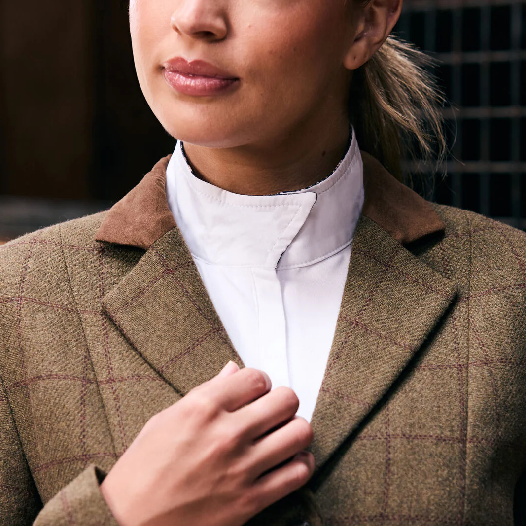 Dublin Albany Tweed Suede Collar Tailored Jacket - Image 3