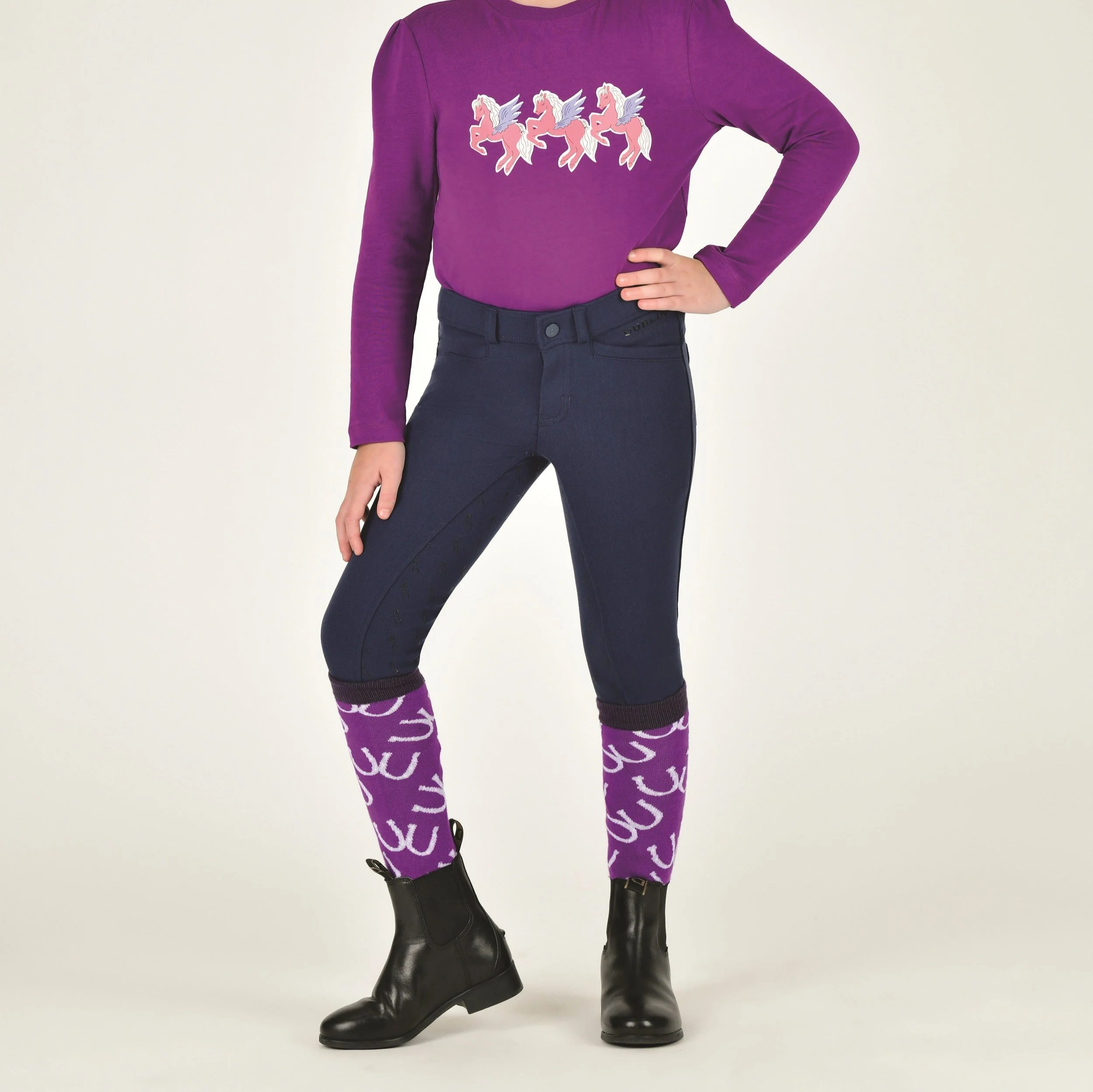 Dublin Kids Cammy Comfort Twill Breeches - Image 15