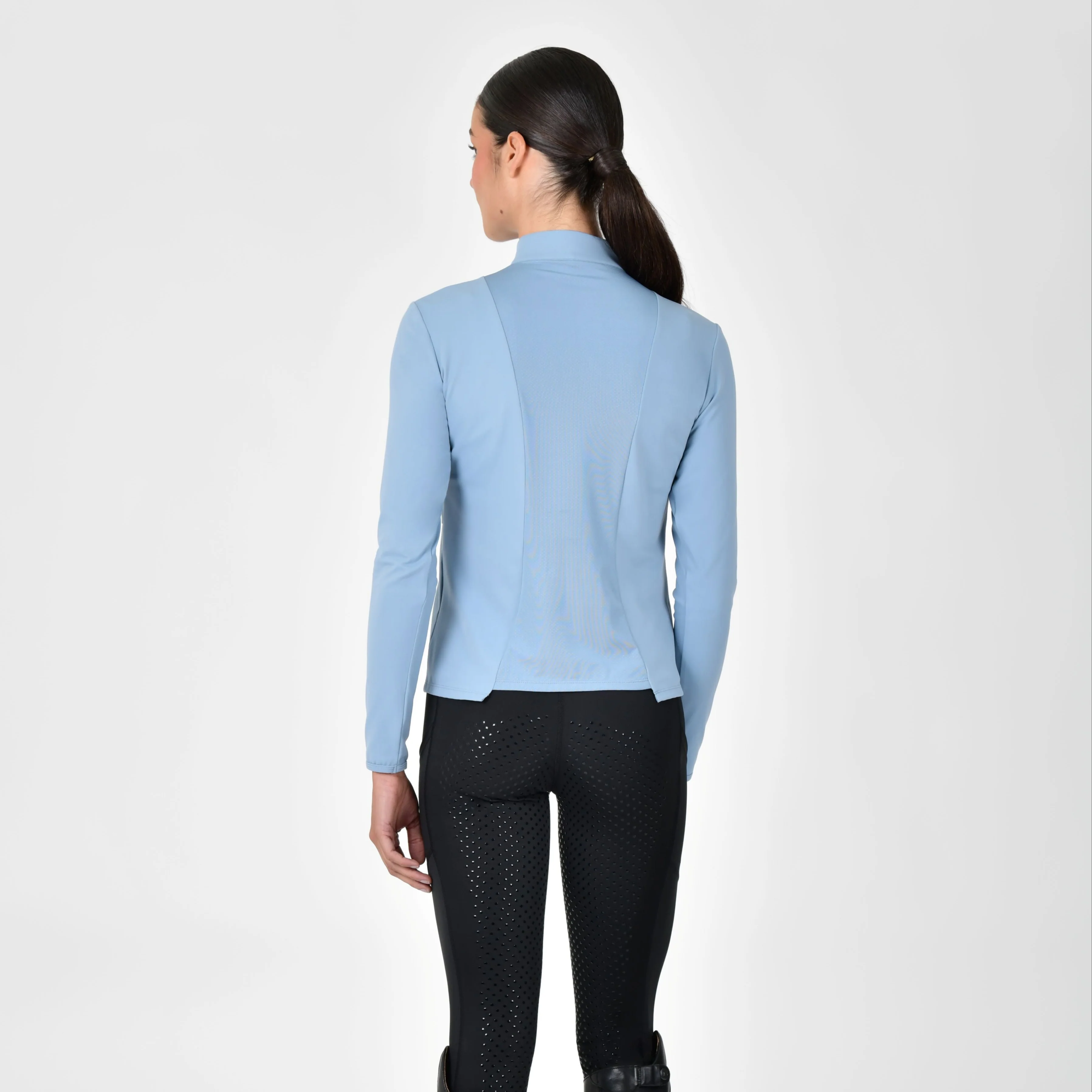 Dublin Ladies Brushed Fitted Base Layer Riding Top - Image 2