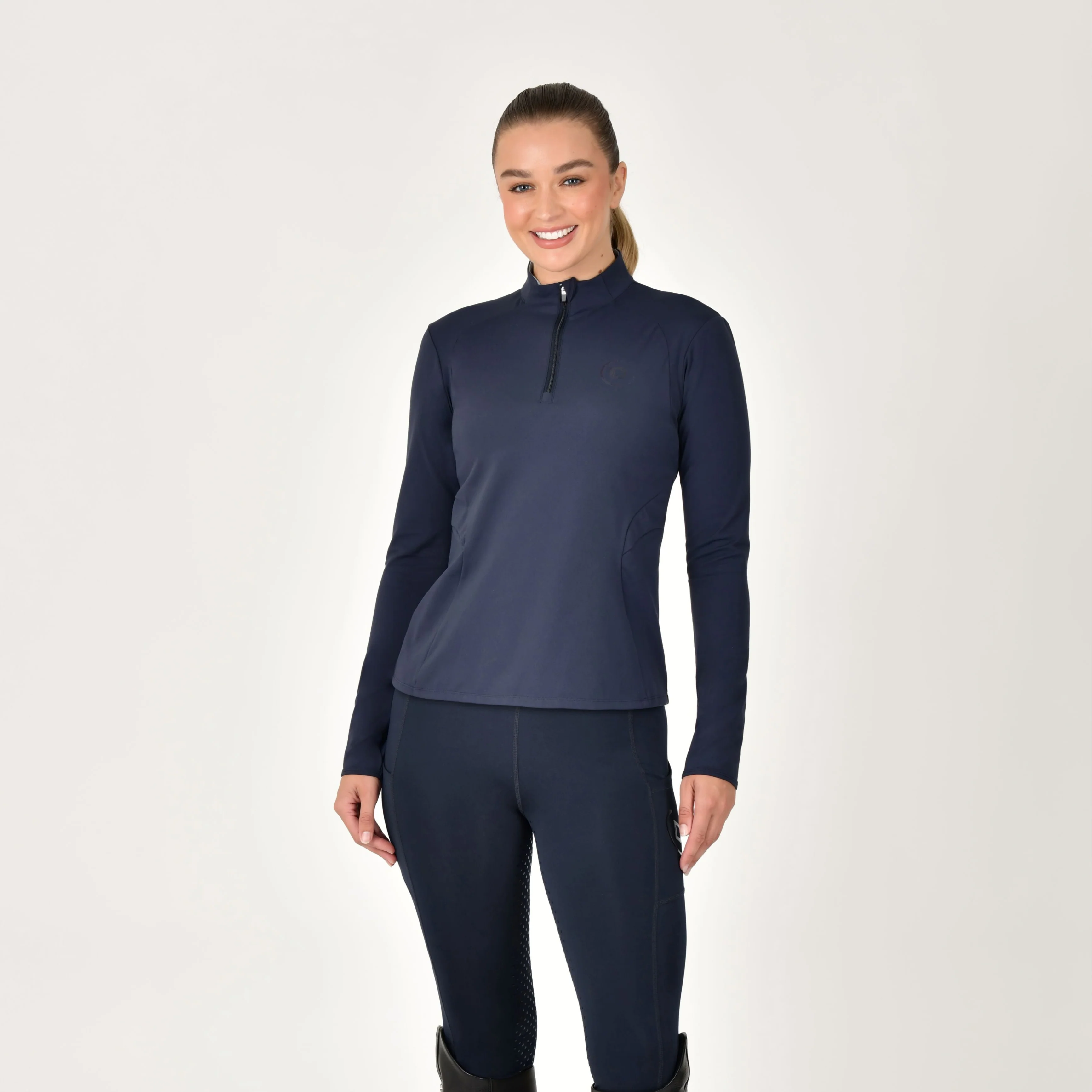 Dublin Ladies Brushed Fitted Base Layer Riding Top - Image 8