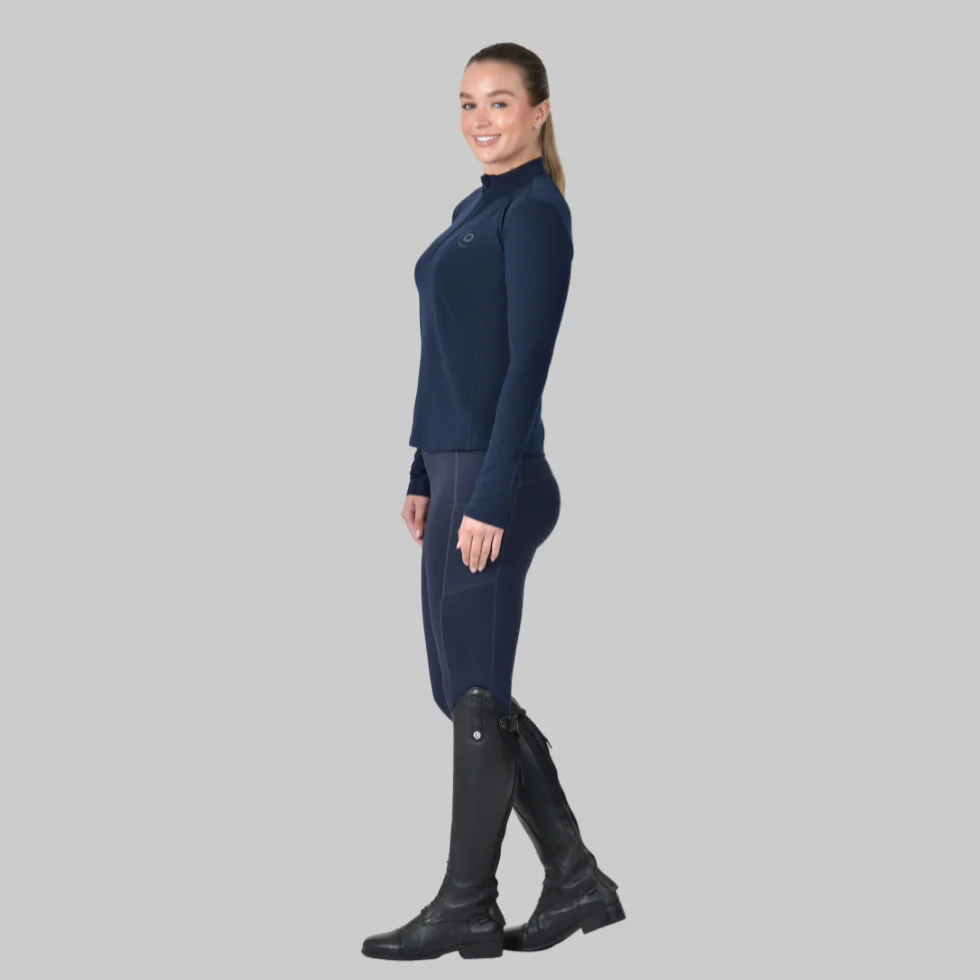 Dublin Ladies Brushed Long Sleeve Riding Top - Image 3