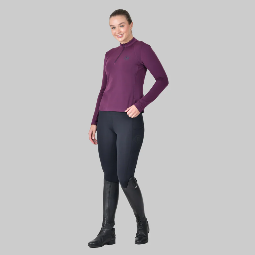 Dublin Ladies Brushed Long Sleeve Riding Top - Image 9