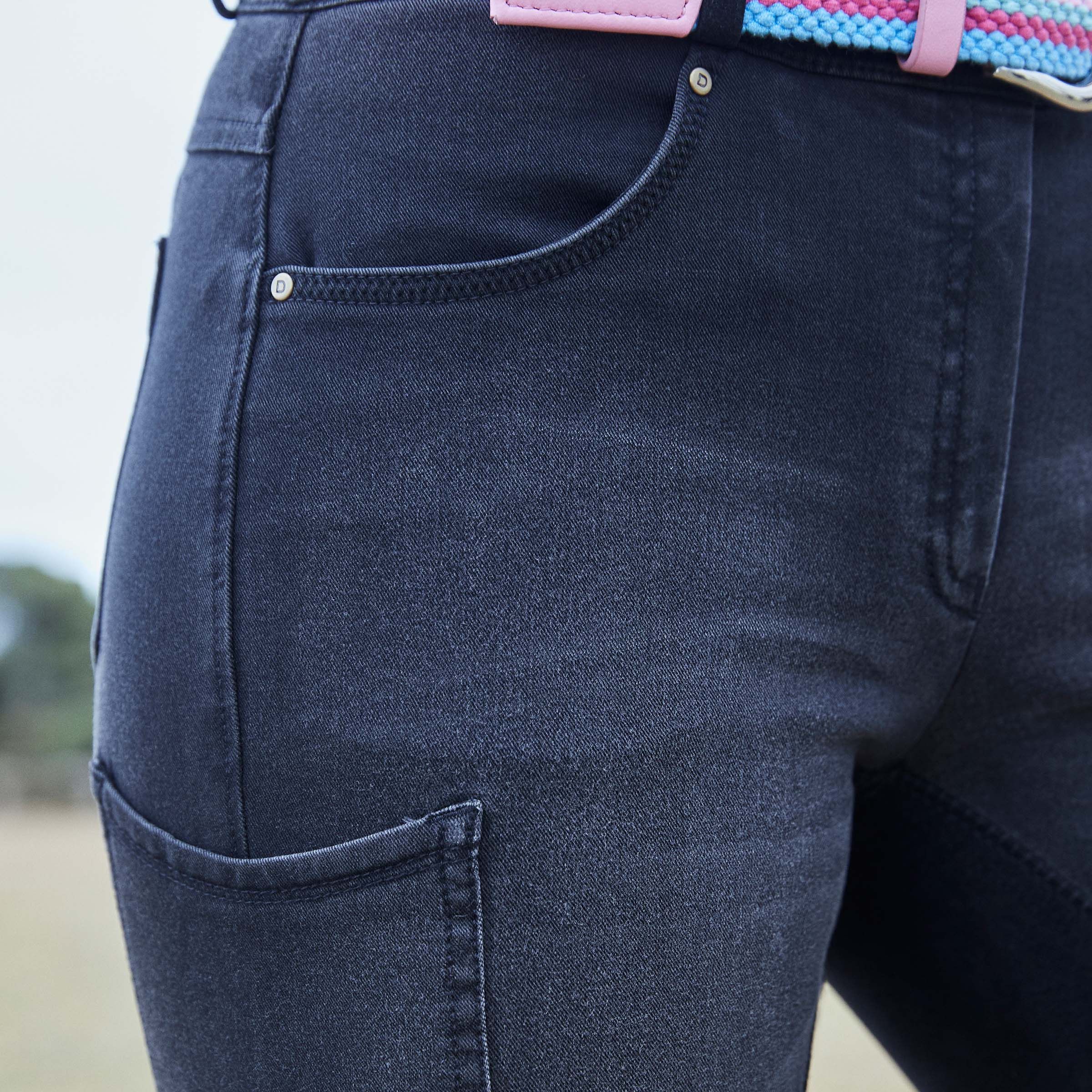 Dublin Shona Full Suede Seat Denim Breeches - Image 4