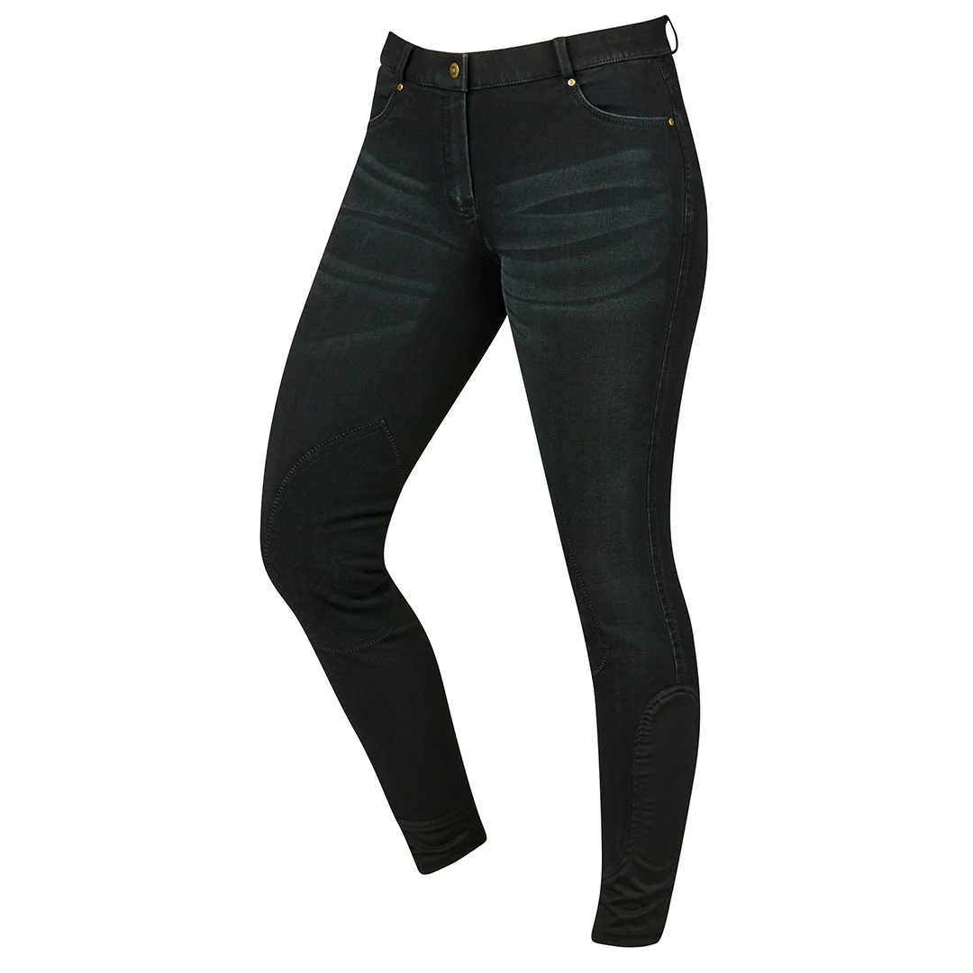 Dublin Shona Knee Patch Ladies Denim Breeches - Image 4