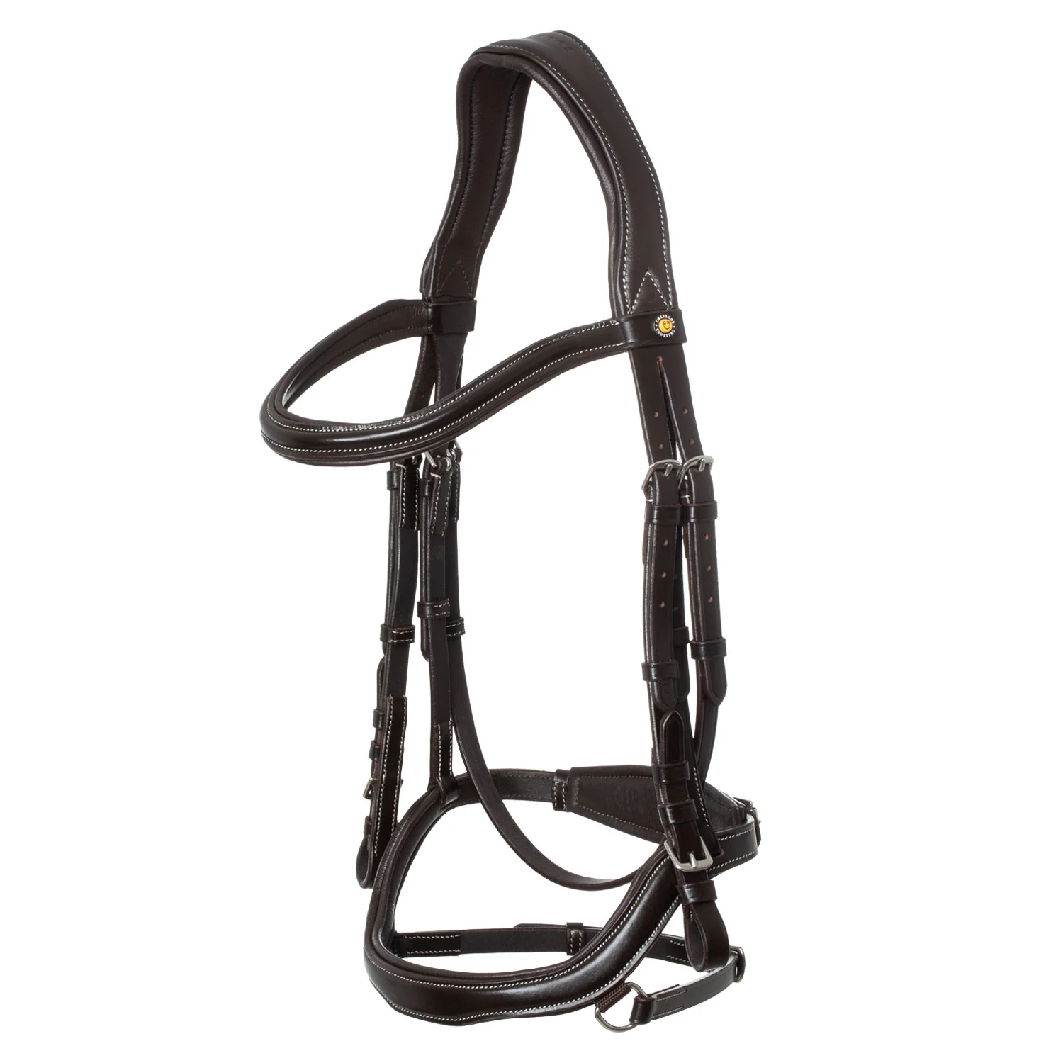Equestro Anatomical Bridle Contrast Stitching - Image 9