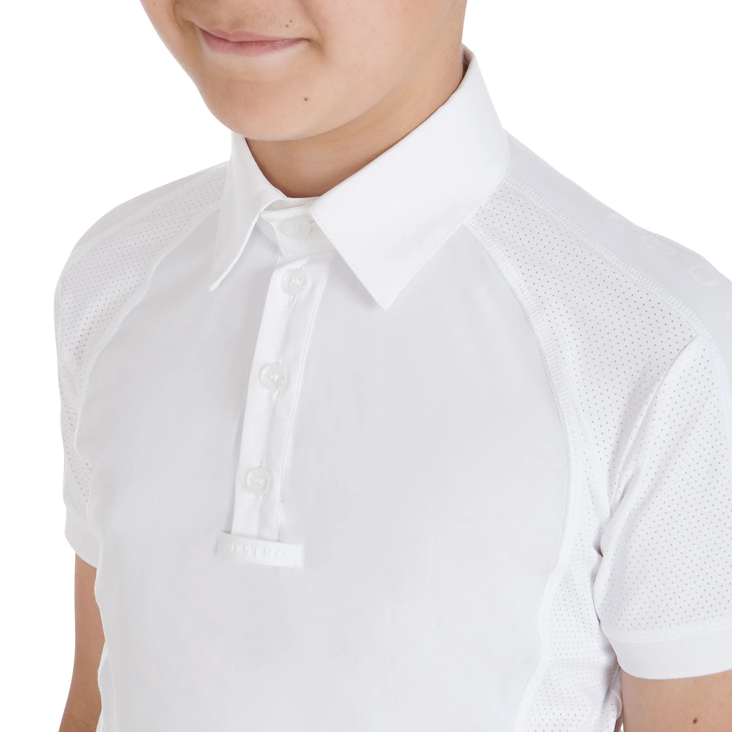 Equestro Boys' Slim Fit Competition Polo Shirt Four-Buttons - Image 3