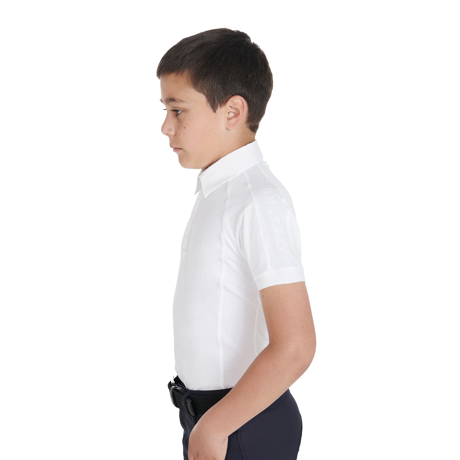 Equestro Boys' Slim Fit Competition Polo Shirt Four-Buttons - Image 5