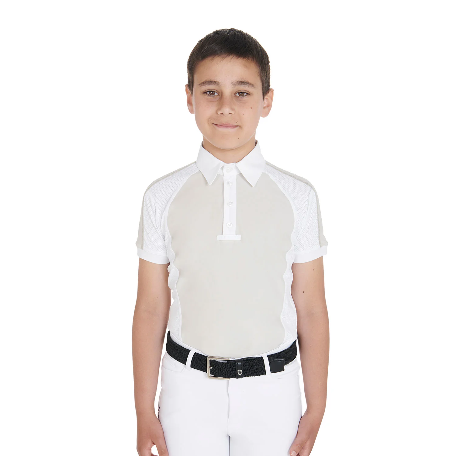 Equestro Boys' Slim Fit Competition Polo Shirt Four-Buttons - Image 9