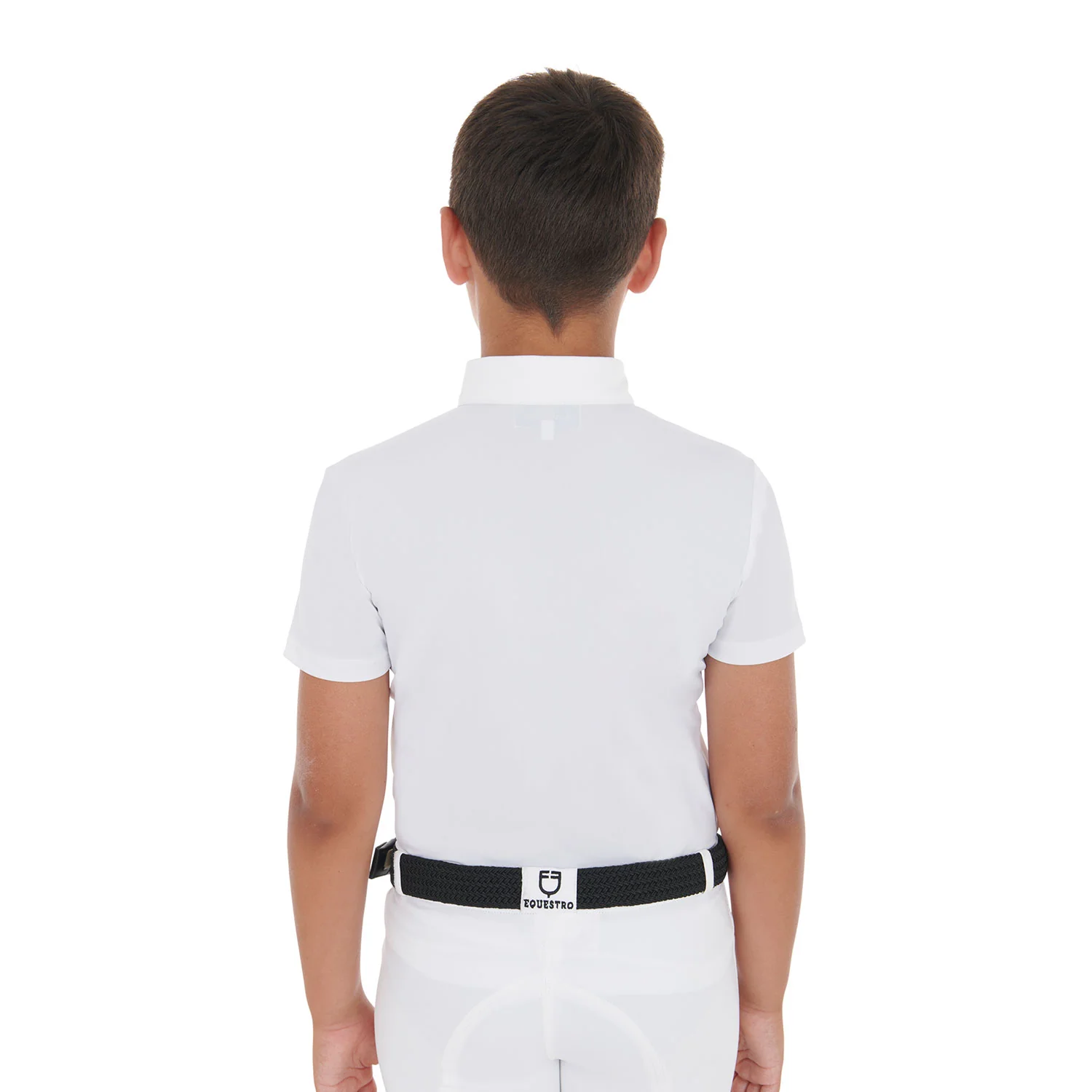 Equestro Boys' Slim Fit Competition Polo Shirt With Four Buttons - Image 3