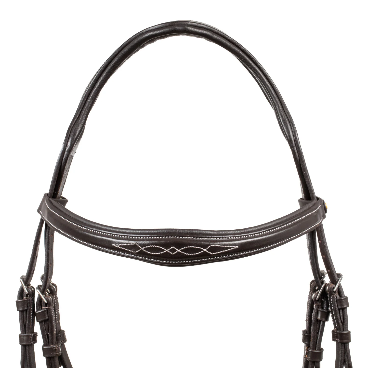 Equestro Bridle In Soft Stitched Leather - Image 10