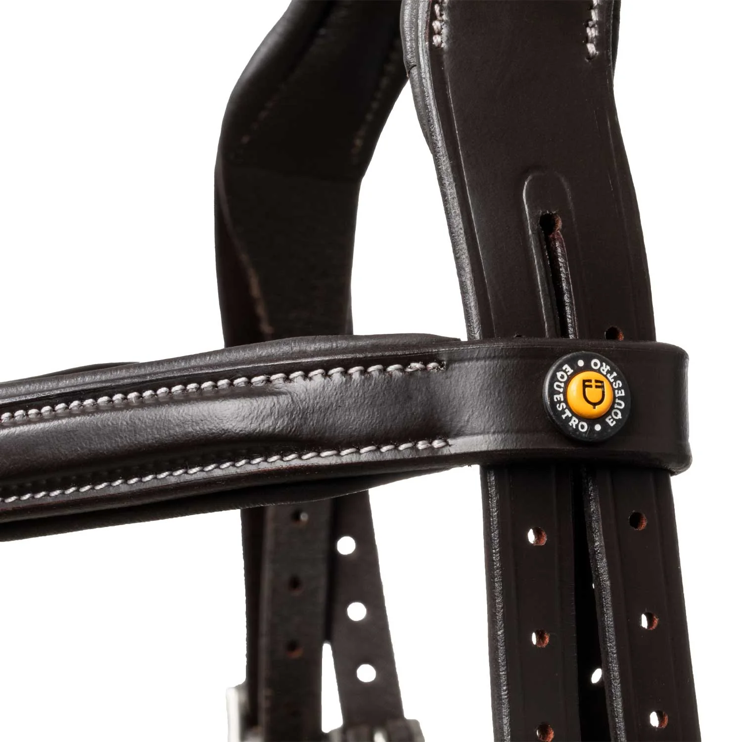 Equestro Bridle In Soft Stitched Leather - Image 12