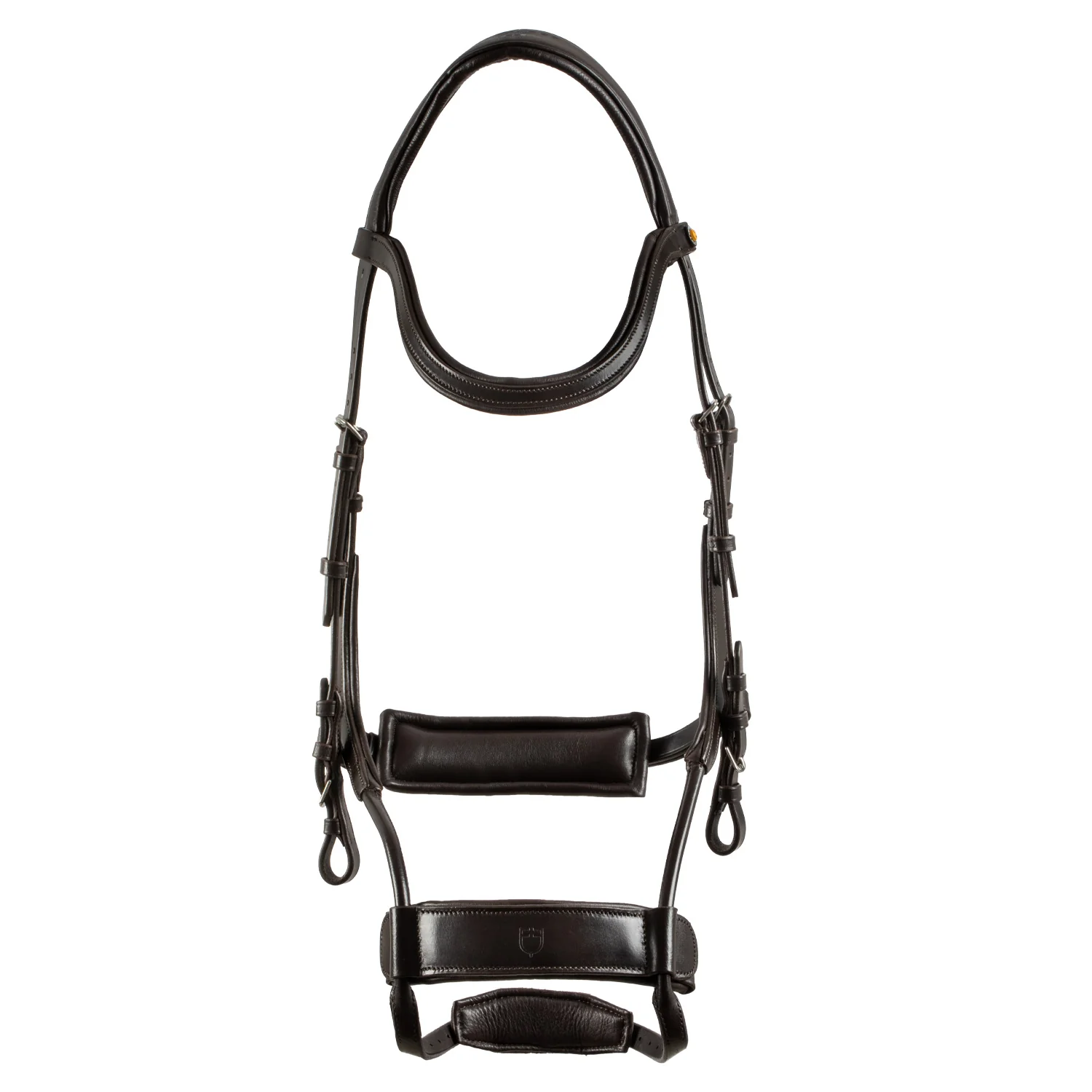 Equestro Collegiate Comfitec Anatomic Leather Bridle - Image 10