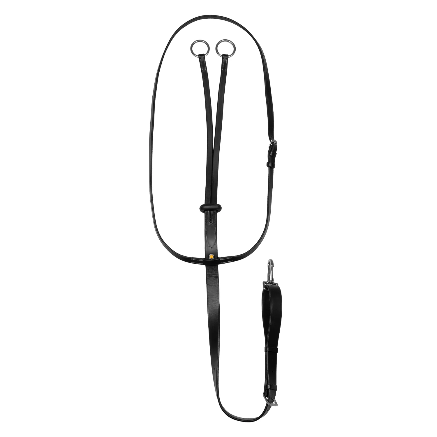 Equestro Collier Martingale With Silver Stitching