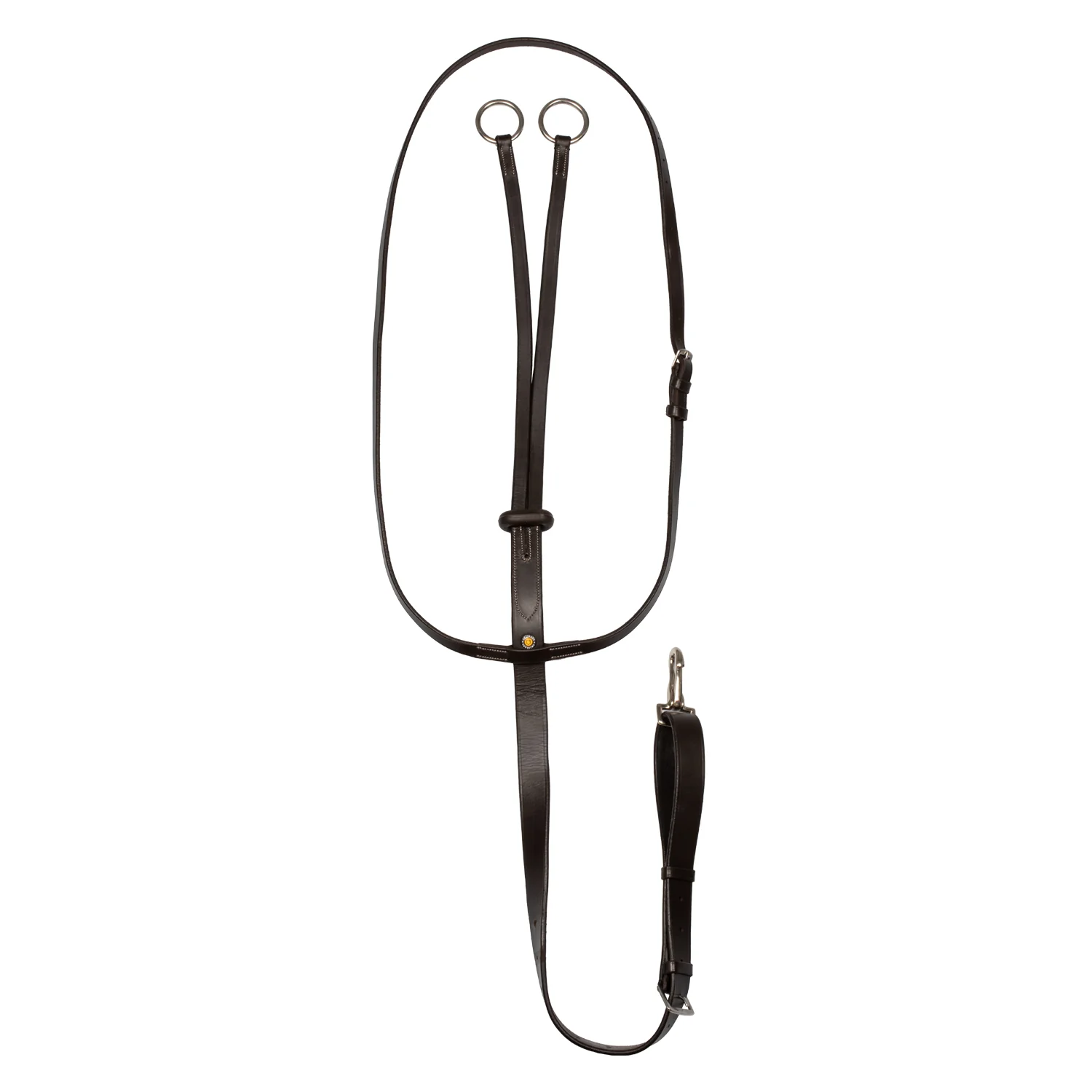 Equestro Collier Martingale With Silver Stitching - Image 6