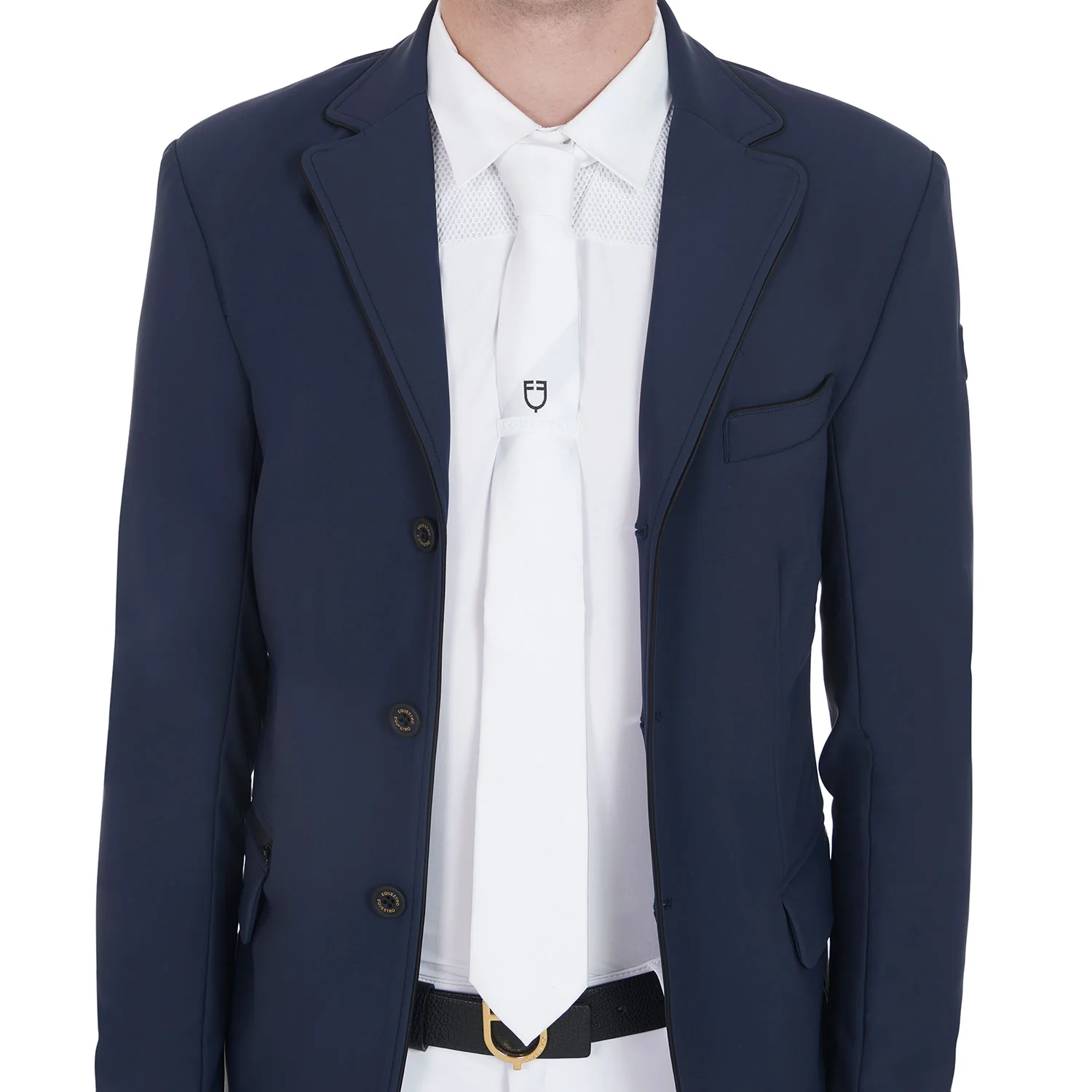 Equestro Competition Tie With Embroidered Logo - Image 5