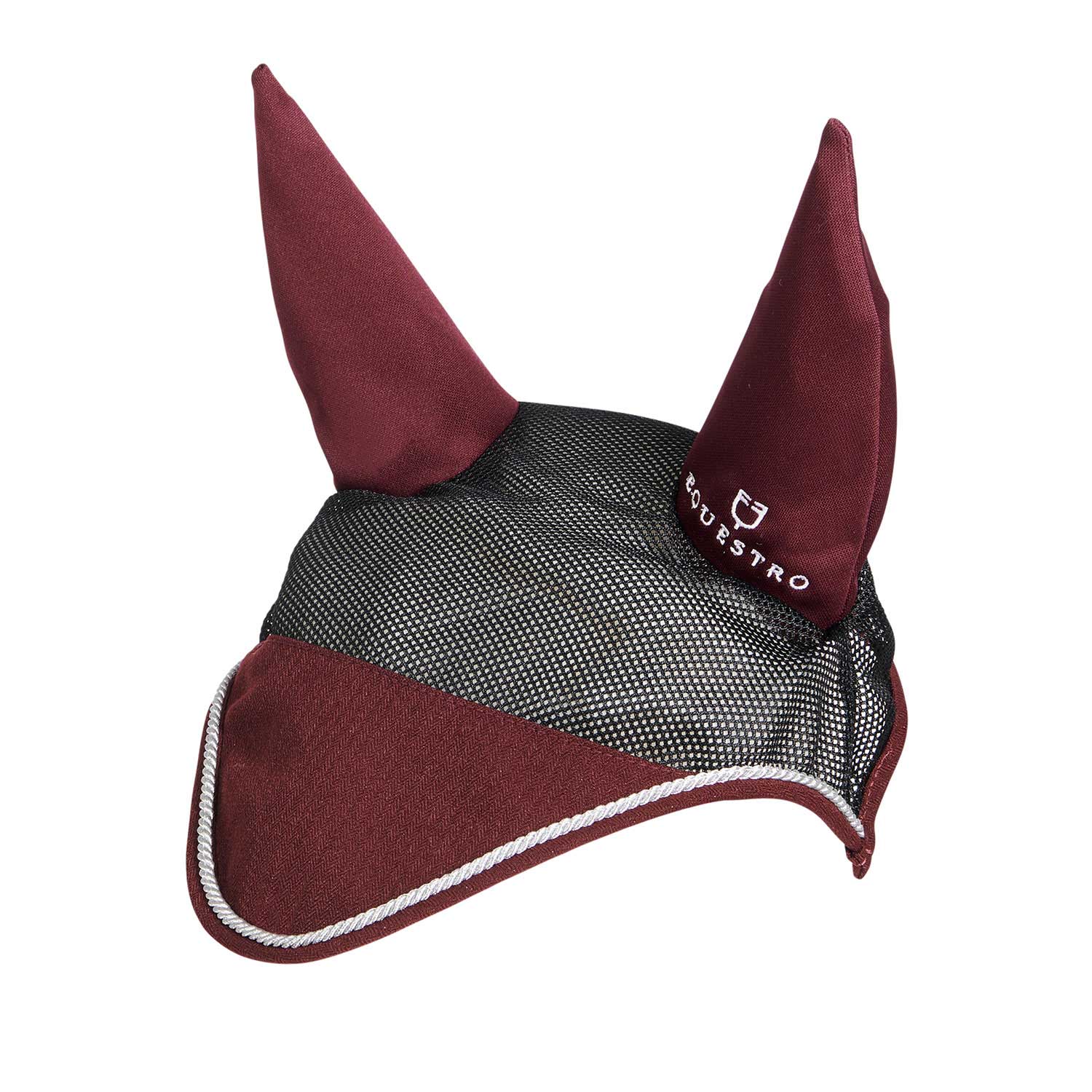 Equestro Cotton Fly Veil And Perforated Mesh Fabric