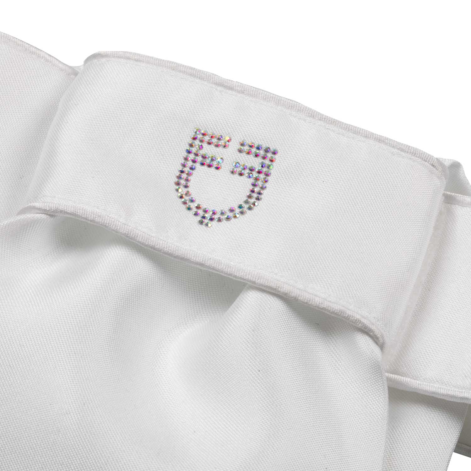 Equestro Dressage Plastron Rhinestone Logo - Image 10